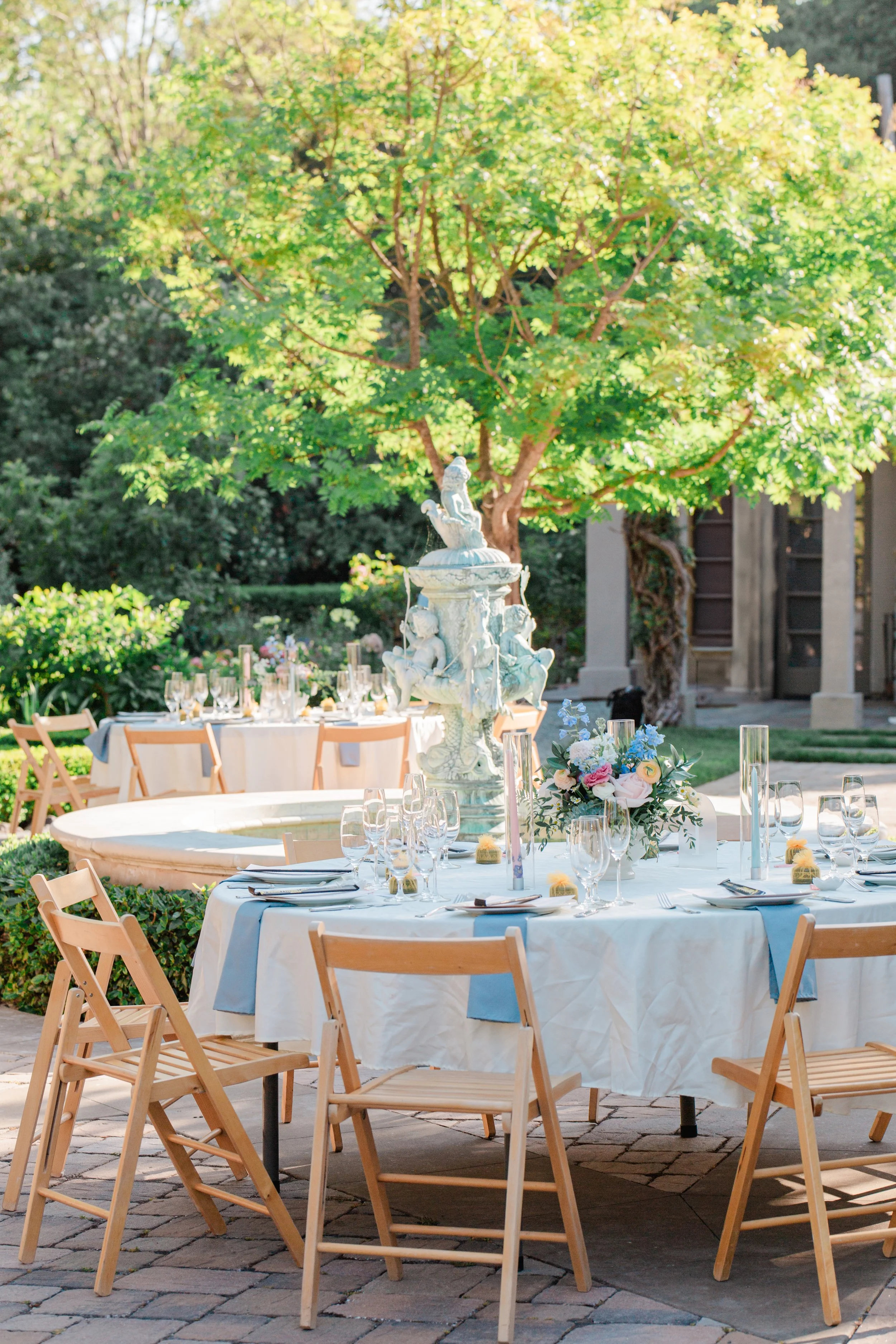summer bridgerton wedding in california petunias venue