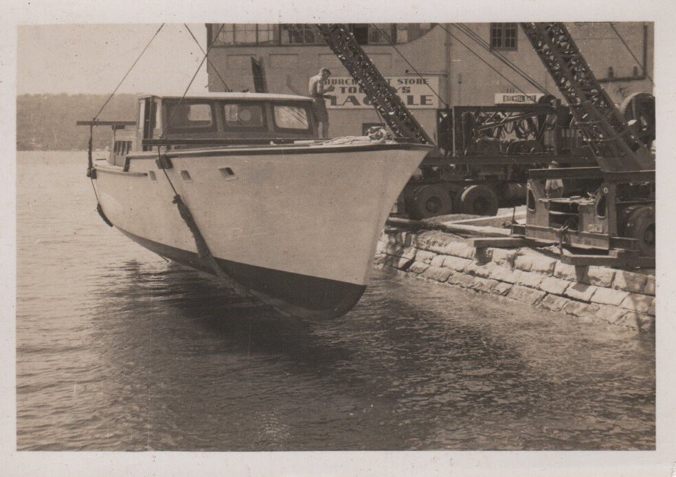 Historic image of the Suellen on Sydney harbour