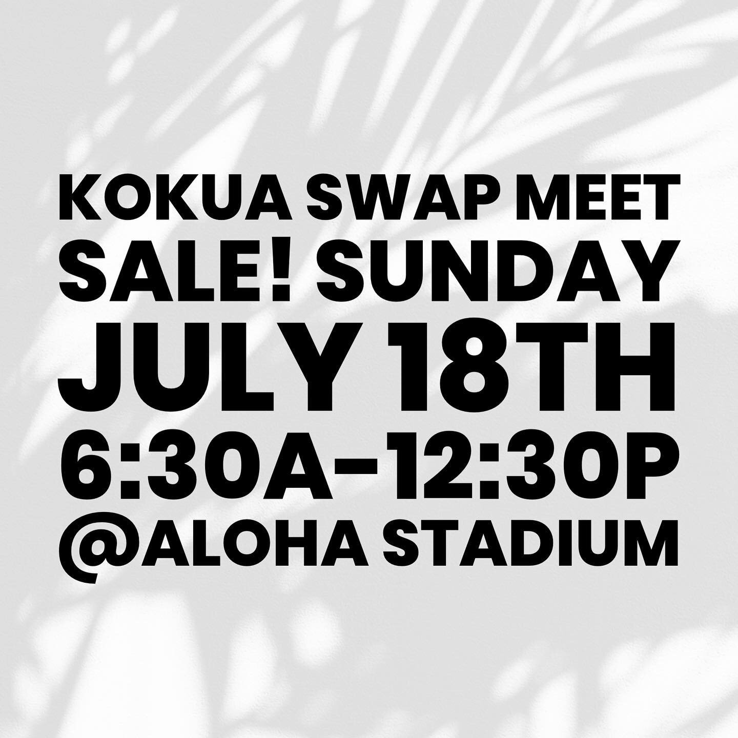 Booth number to be announced the morning of.. 
.
Good condition clothing (some new w/tags) and household items for $1-$5 DEALS DEALS DEALS ALL DAY!  100% of all revenue generated goes to @kokuaprojecthi for their community outreach programs and event