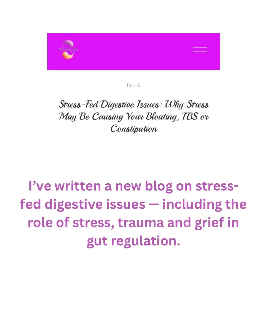 💜
If you&rsquo;re still bloated after cutting gluten, dairy and &ldquo;all the bad stuff&rdquo;&hellip;

It might not be the food.

🧡
Digestive symptoms often flare under pressure.

Busy weeks.
Emotional strain.
Hormonal shifts.

When the nervous s