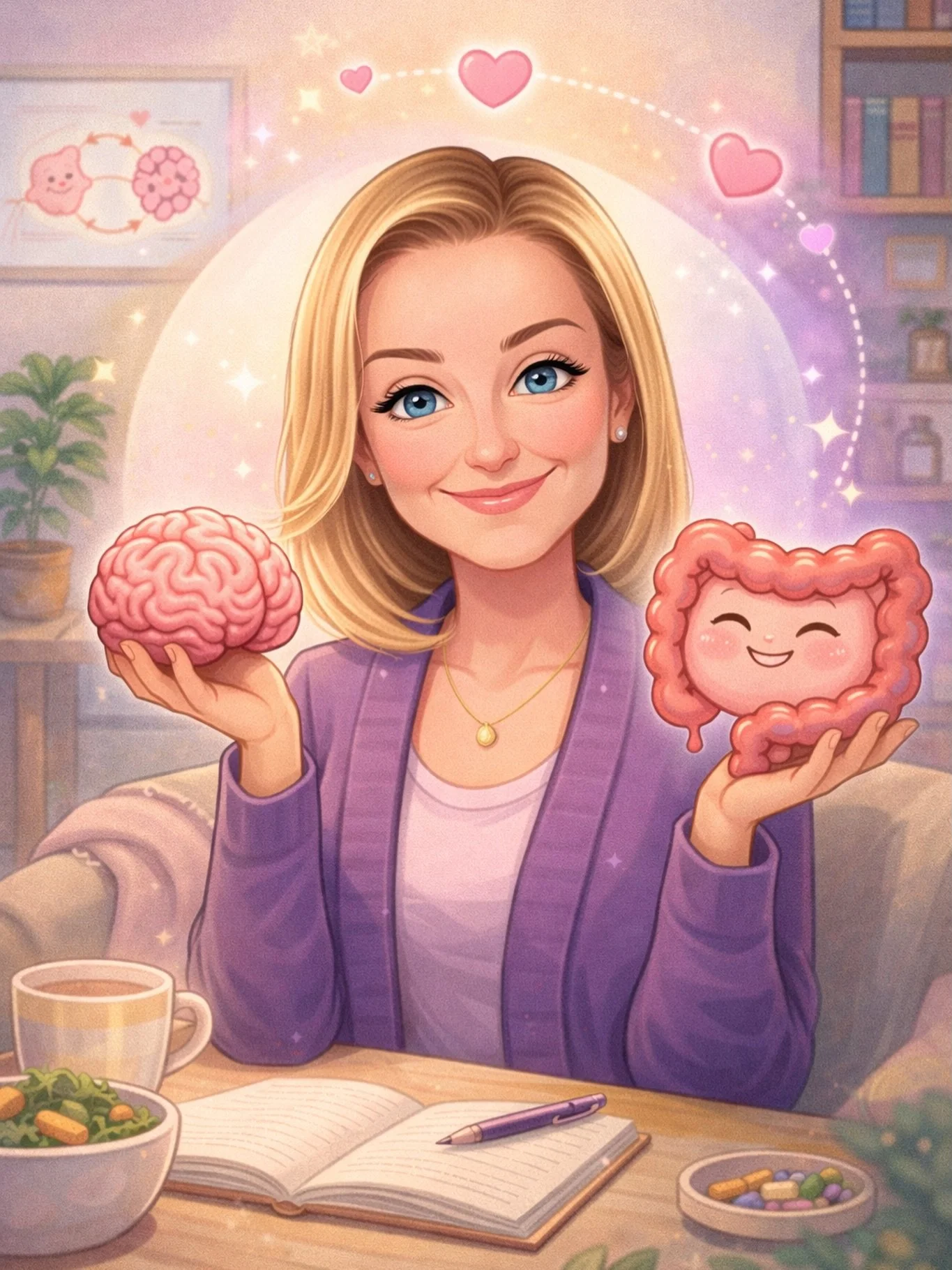 💜Apparently we&rsquo;re turning ourselves into cartoons now&hellip;

So here&rsquo;s mine.

Honestly? It&rsquo;s not far off.

Most of what I do is help people move from stress-adapted survival digestion
to calm, steady, executive nervous system ene