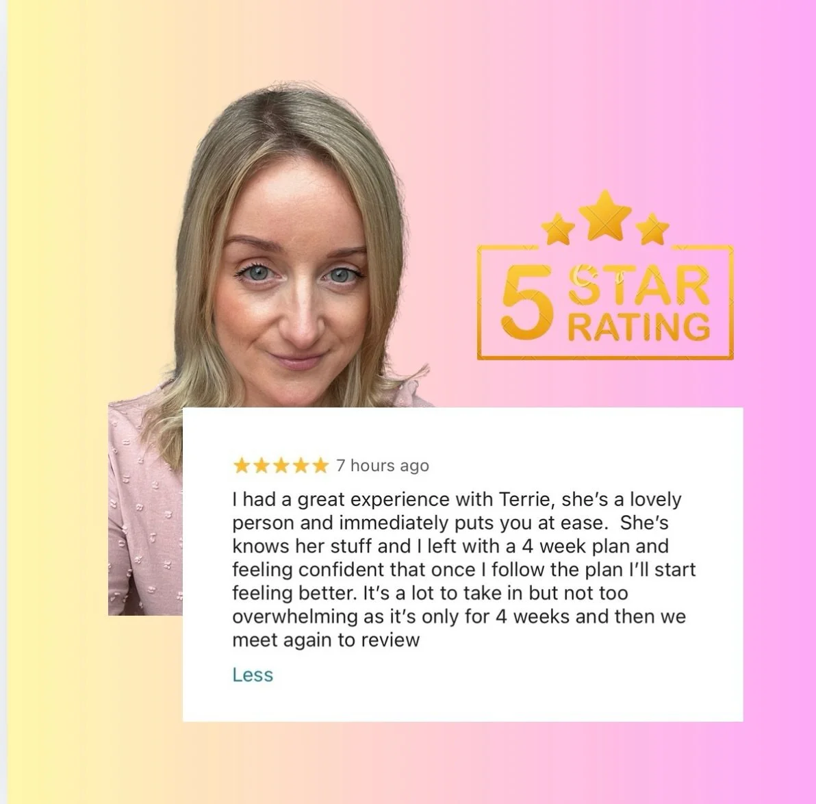 Since relaunching, I&rsquo;ve been quietly back in clinic.

Working. Listening. Supporting.

This is the first review that&rsquo;s come in &mdash; and it feels special 💜

There&rsquo;s something powerful about rebuilding slowly.
Steady hands. Clear 