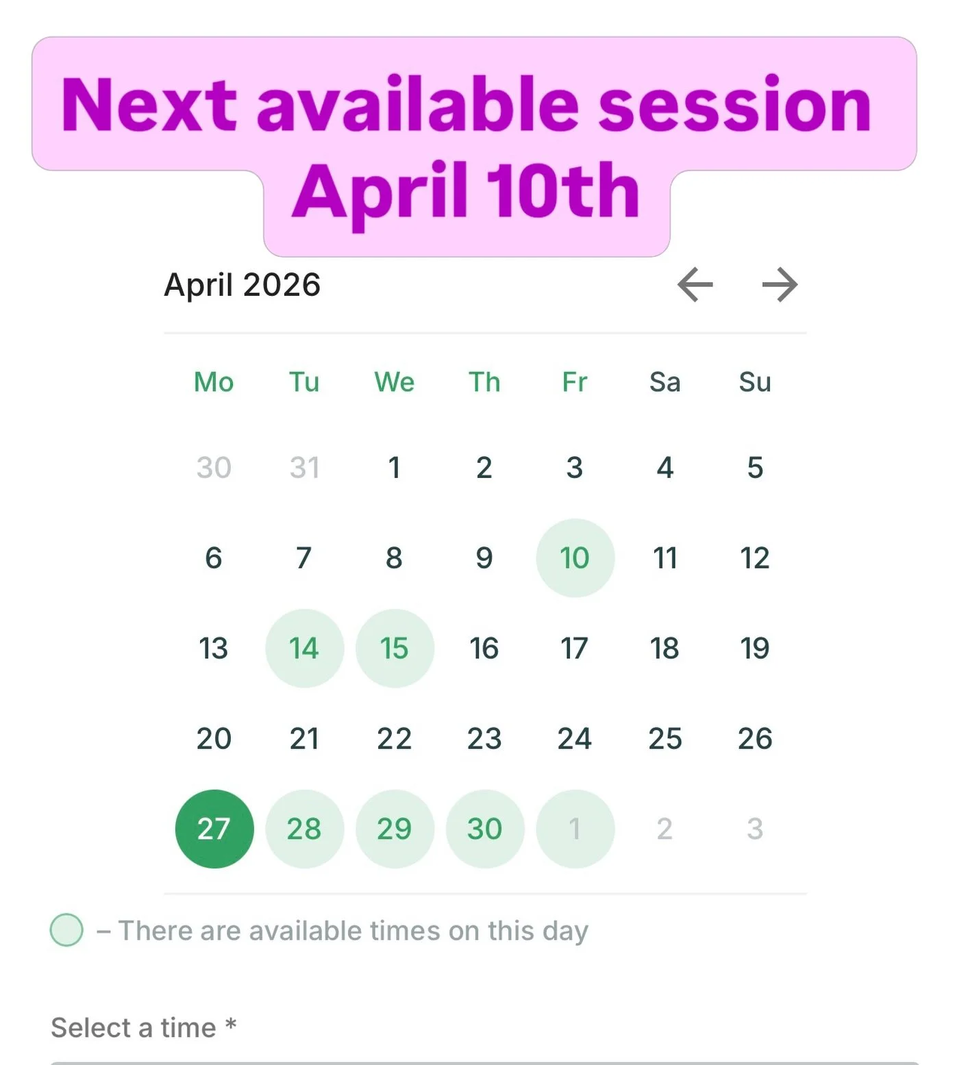 💜 April is almost fully booked&hellip; honestly so grateful

🧡 Which tells me one thing
This is the month people quietly start again

Not January pressure
Just &ldquo;right&hellip; let&rsquo;s get back to it&rdquo; energy

💜 May is now open with l