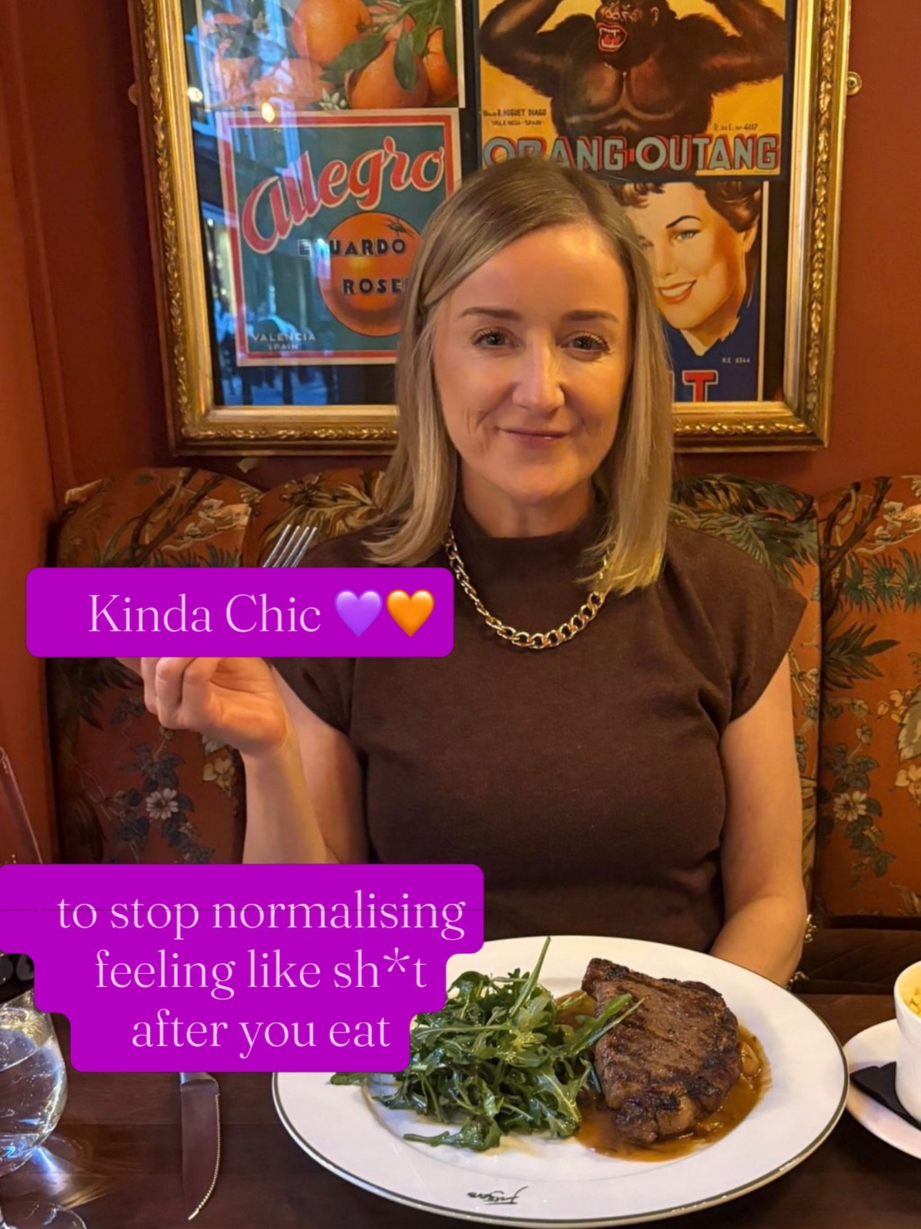 Kinda chic to stop accepting gut symptoms as your &ldquo;normal&rdquo;. 💜🧡

Bloating, reflux, unpredictable bowels, discomfort after eating&hellip; common doesn&rsquo;t always mean normal.

Your gut isn&rsquo;t being dramatic. It&rsquo;s communicat
