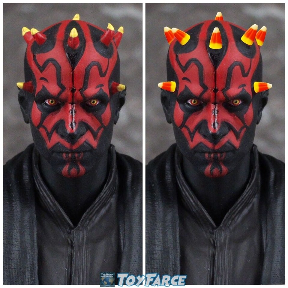 &quot;New release horns reminding me of candy corn haha&quot; - @juantwelvecollector on the Toymigos Discord 👌🏻

Bandai SH Figuarts Star Wars Darth Maul (The Phantom Menace)(Reissue) pics from hacchaka

TOY MEMES TUESDAY! 
Seen any great toy-relate