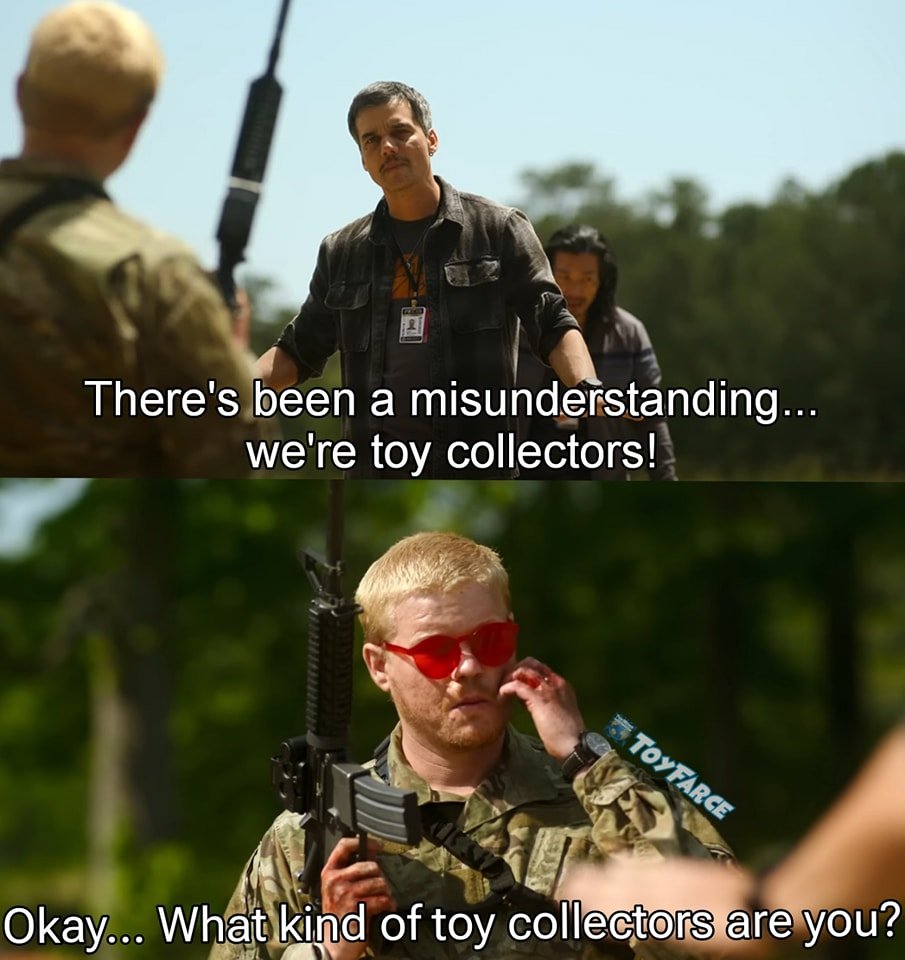 Collecting these days 😬

TOY MEMES TUESDAY! 
Seen any great toy-related meme lately? Share it with us in the comments, by using #toymemestuesday or tagging us!

#toyfarce #toymemestuesday #toymemes #actionfigures #toys #collectibles #toycollector #t