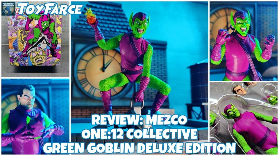 TOYFARCE REVIEW:
MEZCO TOYZ ONE:12 COLLECTIVE GREEN GOBLIN DELUXE EDITION!

This week, we're having a look at the One:12 Collective Green Goblin Deluxe Edition from Mezco Toyz! The Green Goblin is one of my favorite villains, and after getting the On