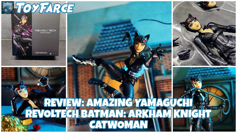 TOYFARCE REVIEW:
AMAZING YAMAGUCHI REVOLTECH BATMAN: ARKHAM KNIGHT CATWOMAN!

This week, we're having a look at the latest Amazing Yamaguchi Revoltech figure, Catwoman from the Batman: Arkham Knight video game. It's been over 2 years since the Amazin