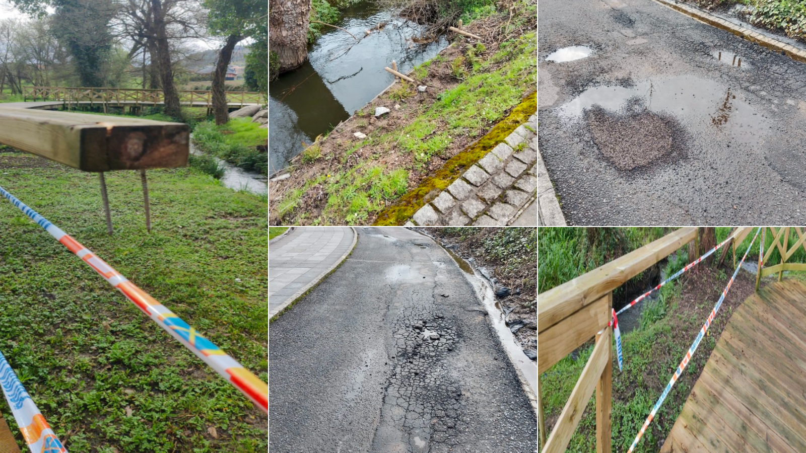 O PSOE denuncia o "estado crítico" dos paseos fluviais de Arteixo e esixe un plan de choque inmediato