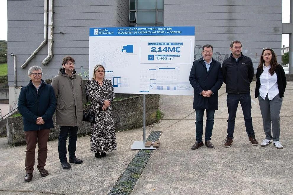 O PSOE denuncia máis dun ano de atraso nas obras de ampliación do IES Pastoriza de Arteixo