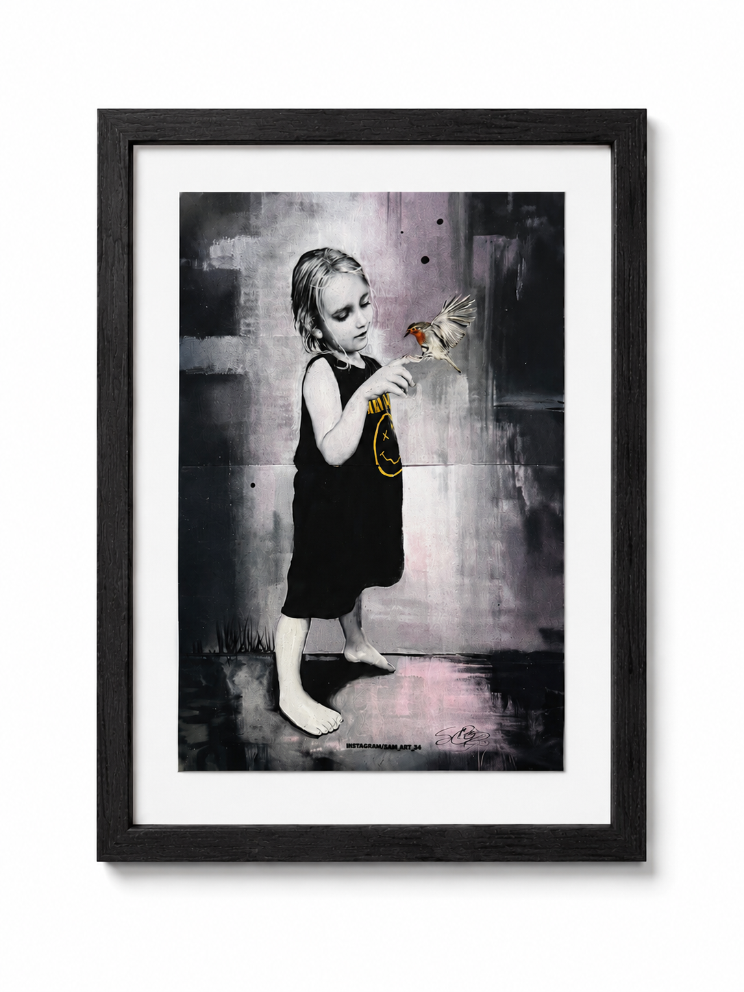 The Thin Place (The Left Side) -  Framed Post Card Print