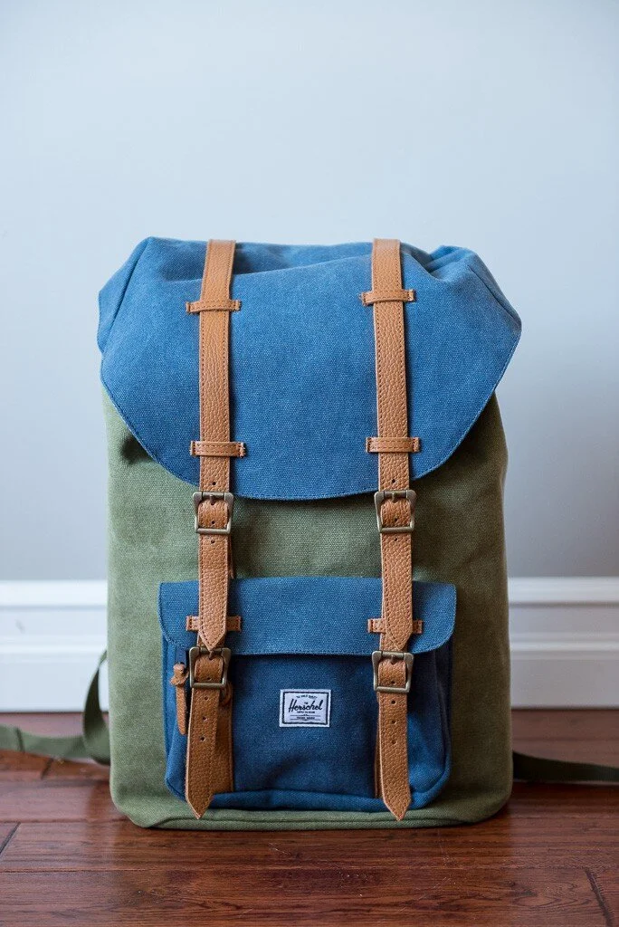 Herschel Little America canvas backpack — DIY camera bag