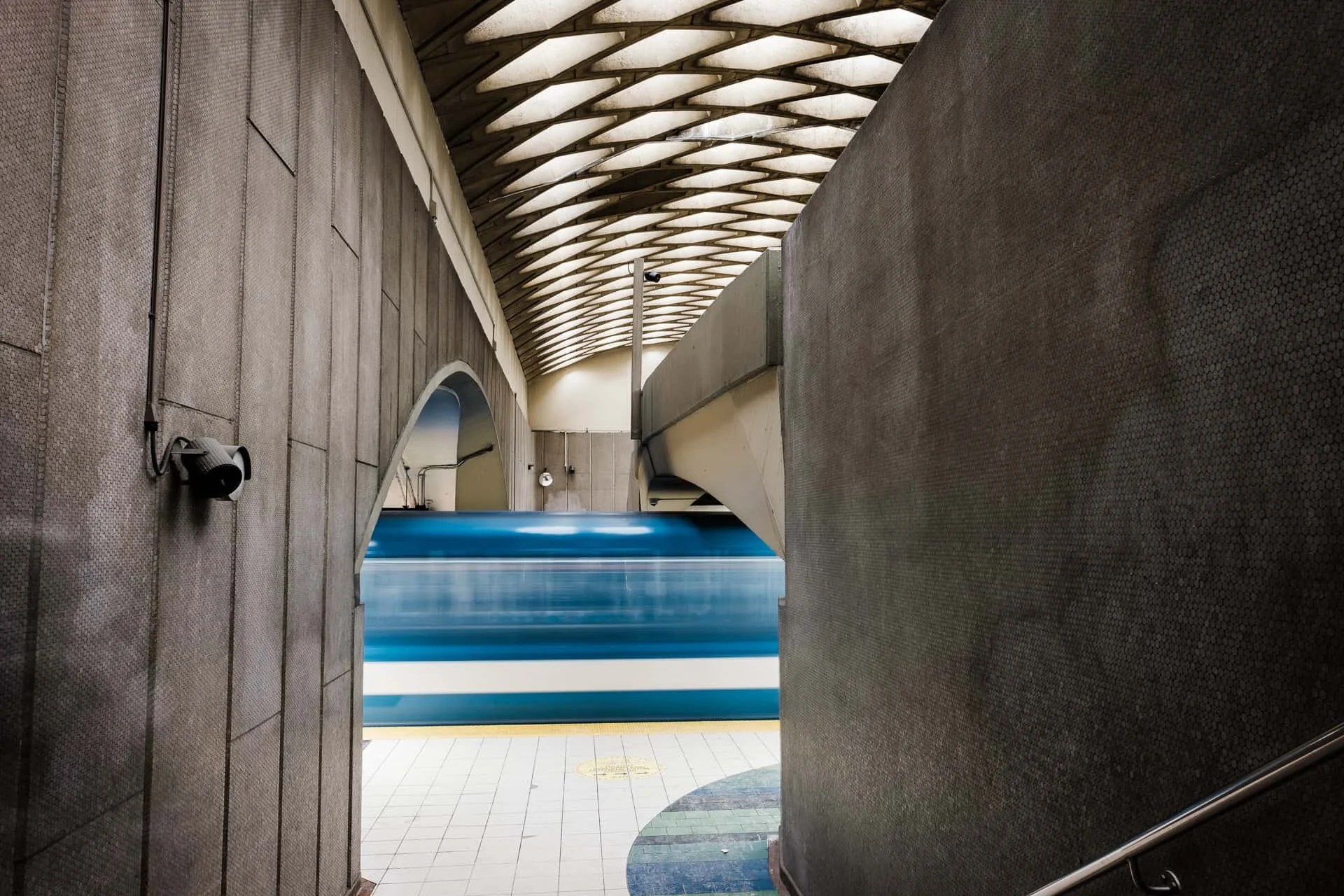 Montréal Métro — Champ-de-Mars, long exposure photography by Shawn Moreton