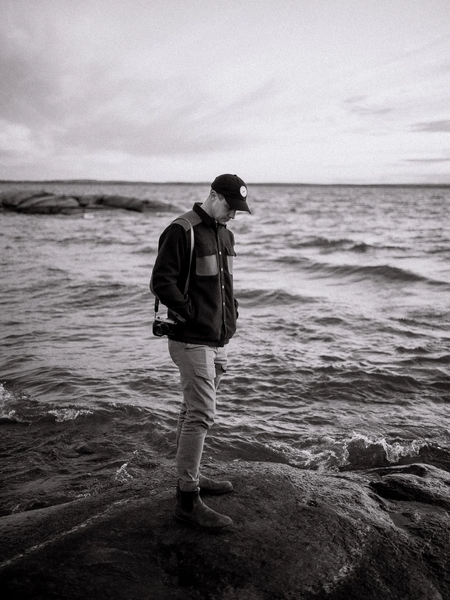 This lake was a sanctuary for me. The sound of the waves, summer swims, majestic sunsets - It always somehow was able to bring a sense of peace and calm. 
Portrait of @isaacmaxpaul on one of our many little photo adventures, which also brought me a s