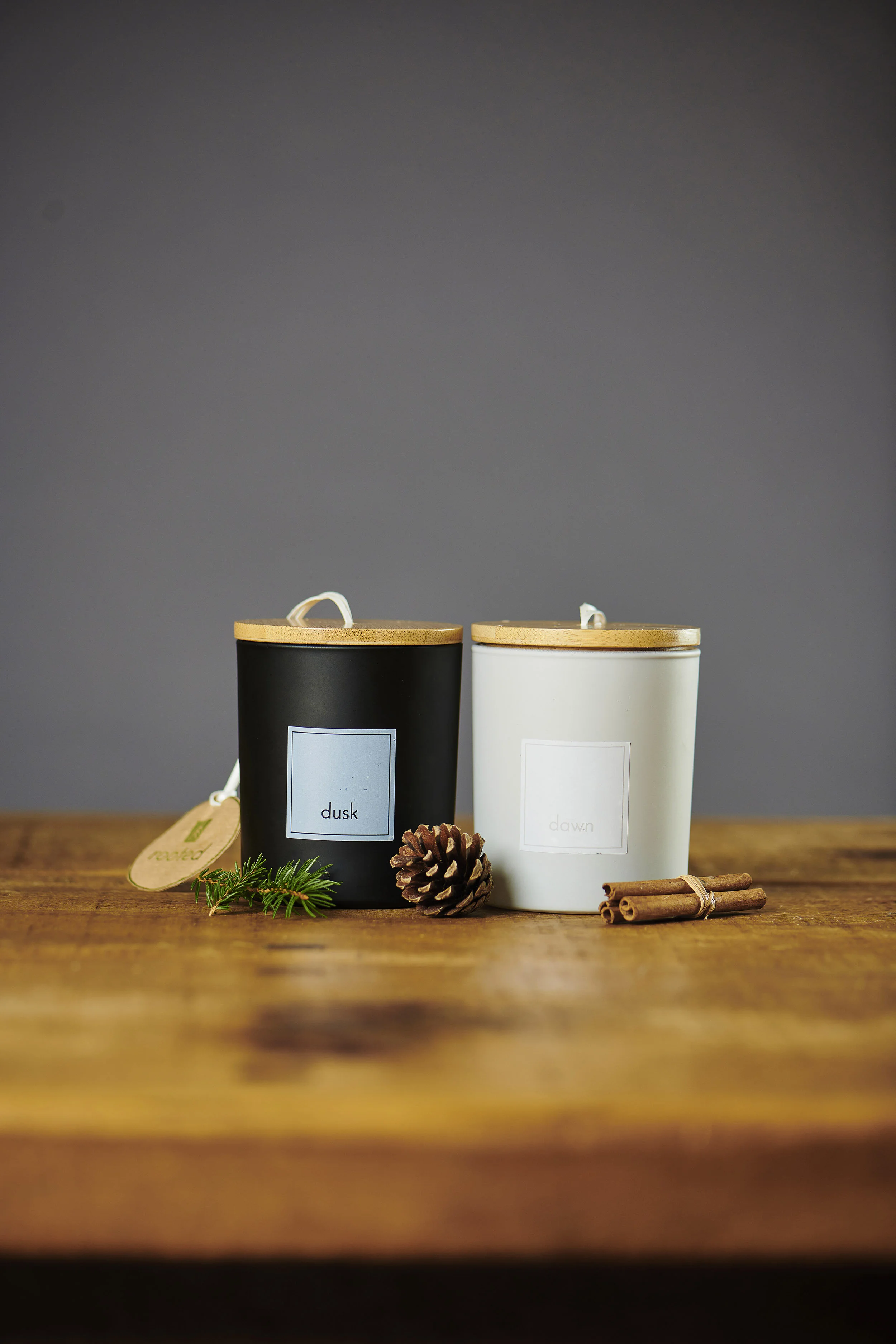 Pine scented candles - duo gift set