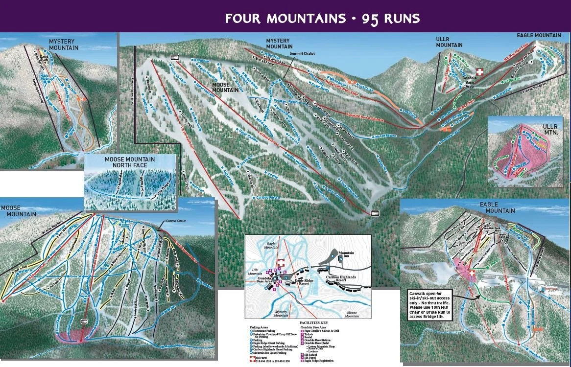 Lutsen Mountain Trail Map Ski Maps Minnesota