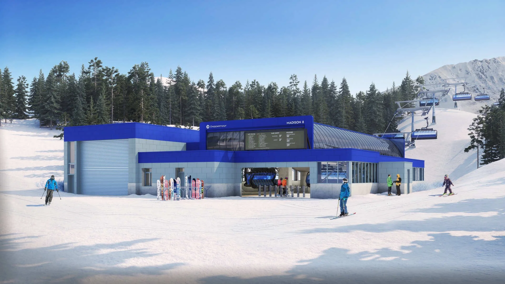 Big Sky Resort's Madison 8 World's Longest 8Person Chairlift Construction