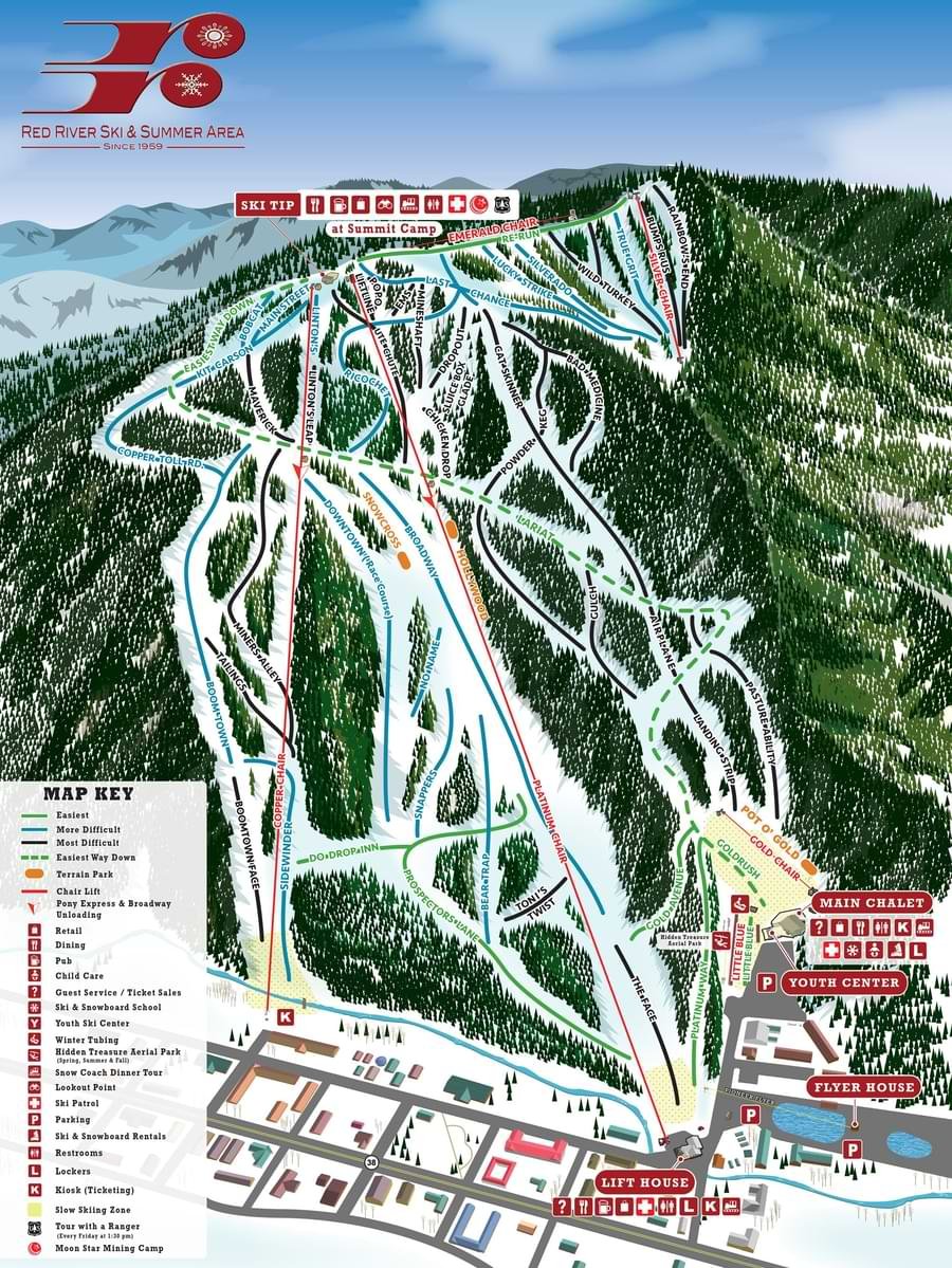 Red River Trail Map – Ski Maps - New Mexico