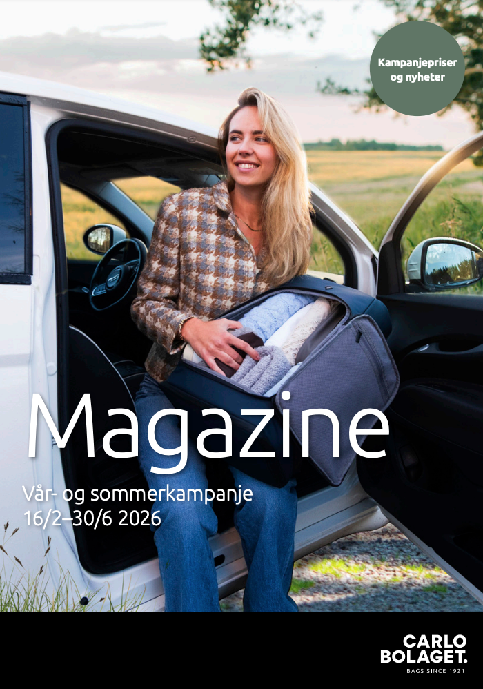 Skinn, Reisevesker, Kofferter, Gaveprodukter Carlo katalog SS 2026