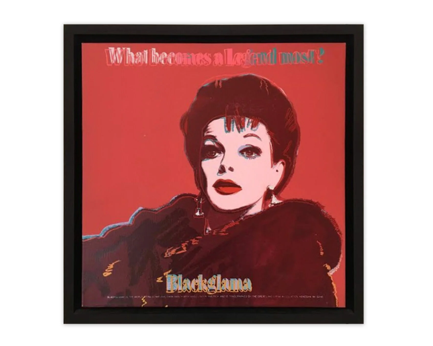 Artist: Andy Warhol&nbsp;(American, 1928–1987) Title: Blackglama (Judy Garland),&nbsp;1985 Medium: Paintings, Prints and multiples, Acrylic and silkscreen ink on canvas Size: 22 x 22 in. (55.9 x 55.9 cm.) Price: Price on Request Movement: Contempora…