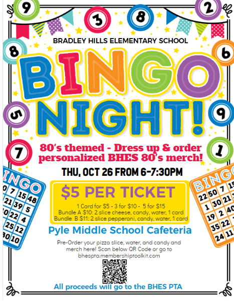 Bingo Night 10/26