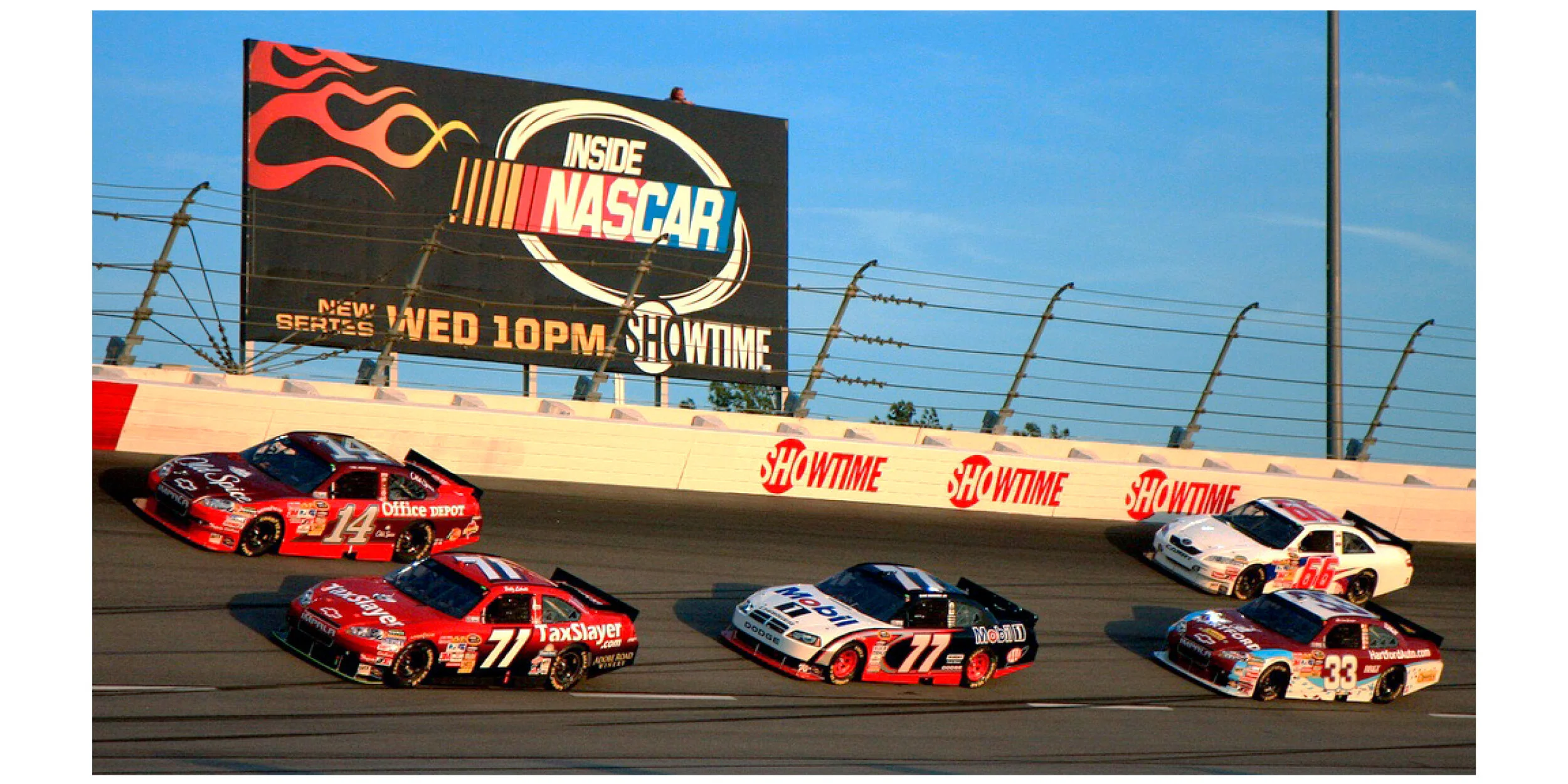 Inside NASCAR @ The Showtime Southern 500 | Copy To promote Inside NASCAR, Showtime became the title sponsor of the Southern 500. We blanketed Darlington Raceway with signage & set up the Inside NASCAR Fan Zone where fans could play games, win priz
