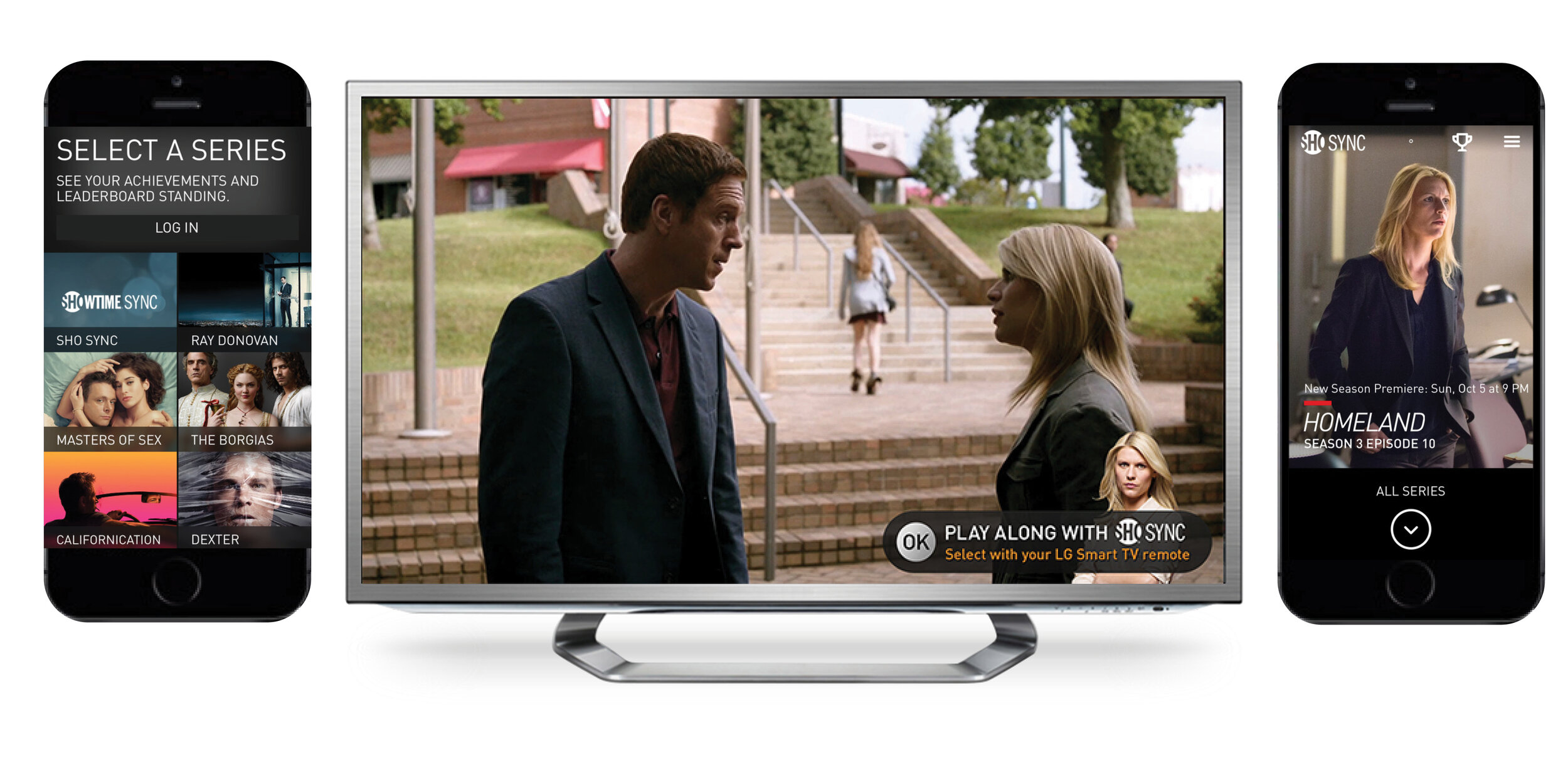 SHO Sync | Interactive 2nd Screen App for Mobile Devices & Smart TVs This Emmy-nominated app let viewers play trivia games, take polls & answer predictive questions in real time while watching Showtime series. I wrote content for entire seasons of S