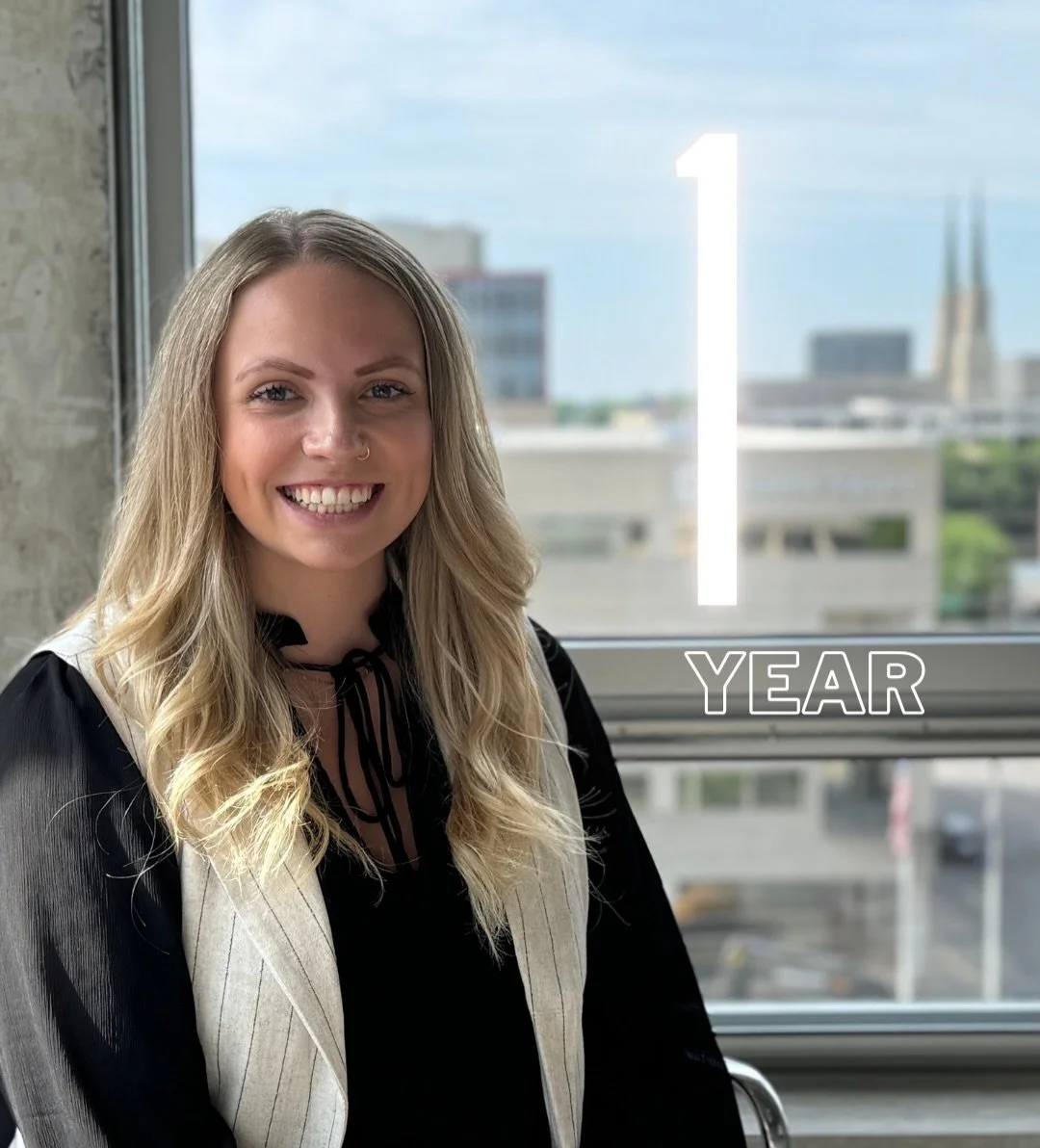 #Workaversaries to commemorate 🥳 Wren is celebrating ONE year as the glue for the One Eleven Design Team! By glue we mean the epic Project Coordinator organizing internal and external communications with all partners, vendors and fellow team members