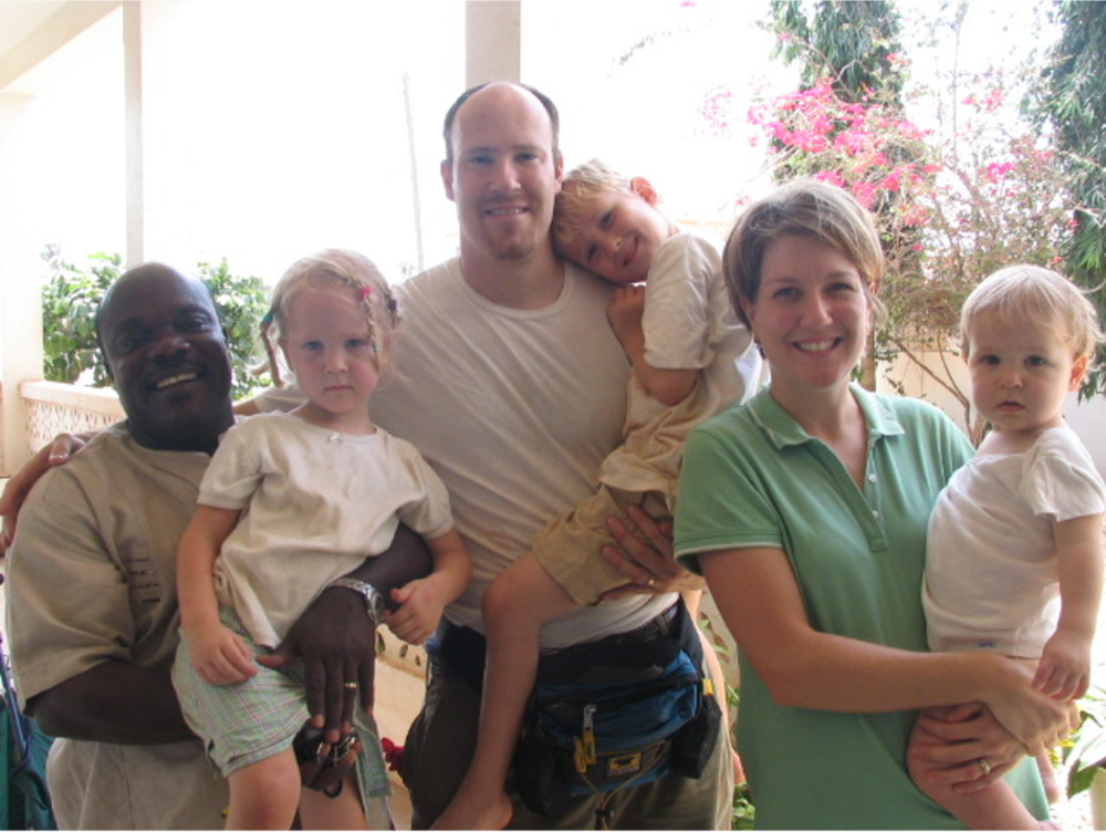 Family picture with Dr Ablorh at Manna 2005.png