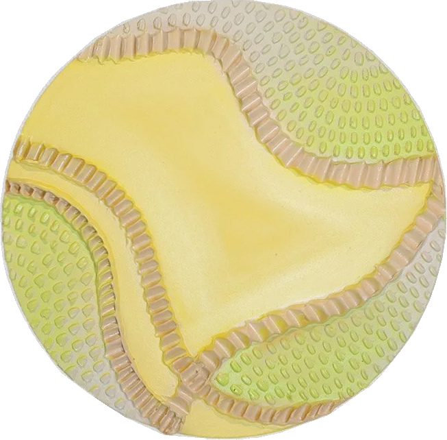 Kalabsha by Jesús Núñez, a circular yellow artwork with a textured surface, shown complete.