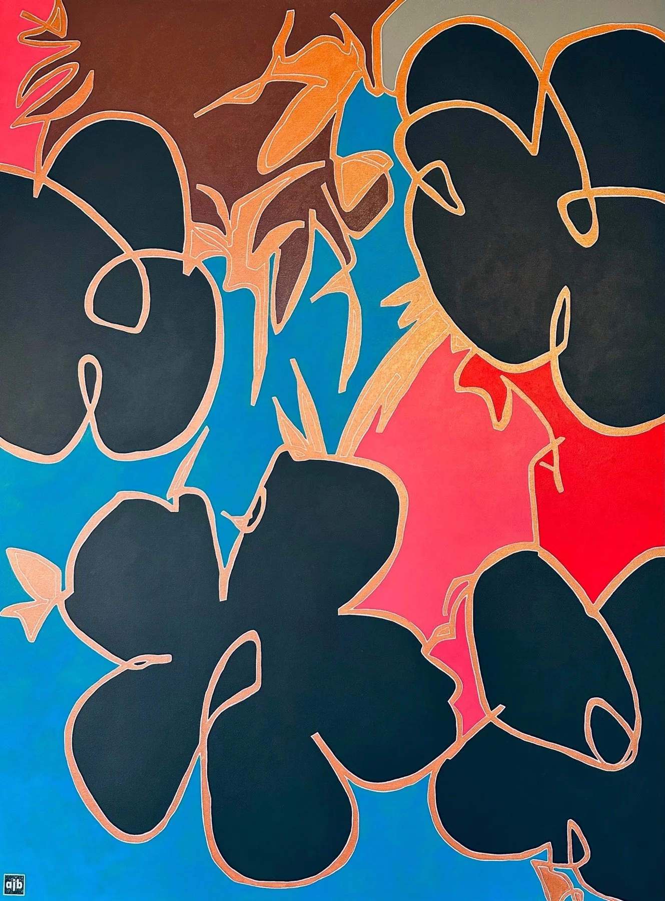 If Art Is Dead, Let's Eat Warhol, original contemporary artwork by Aaron Jackson Bowman, represented by J. Nunez Gallery.
