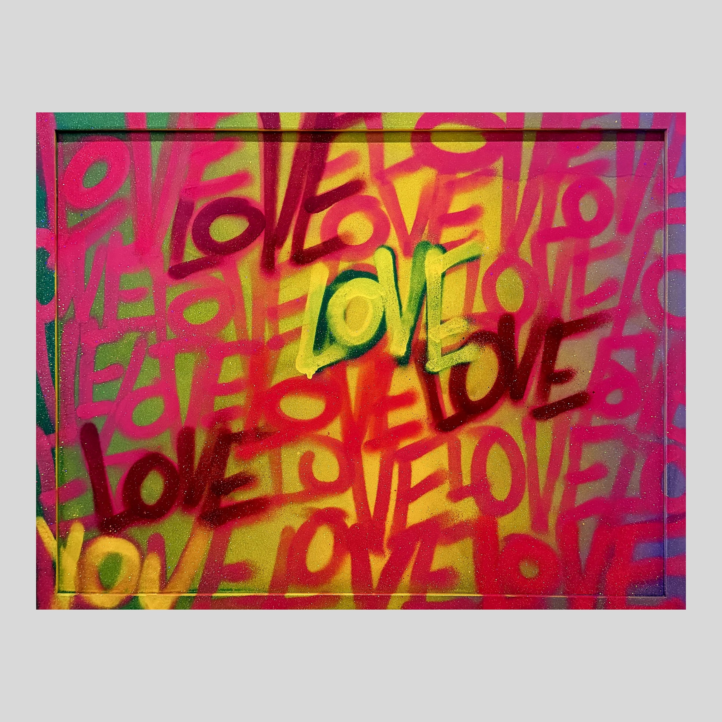 Sunset glitter love