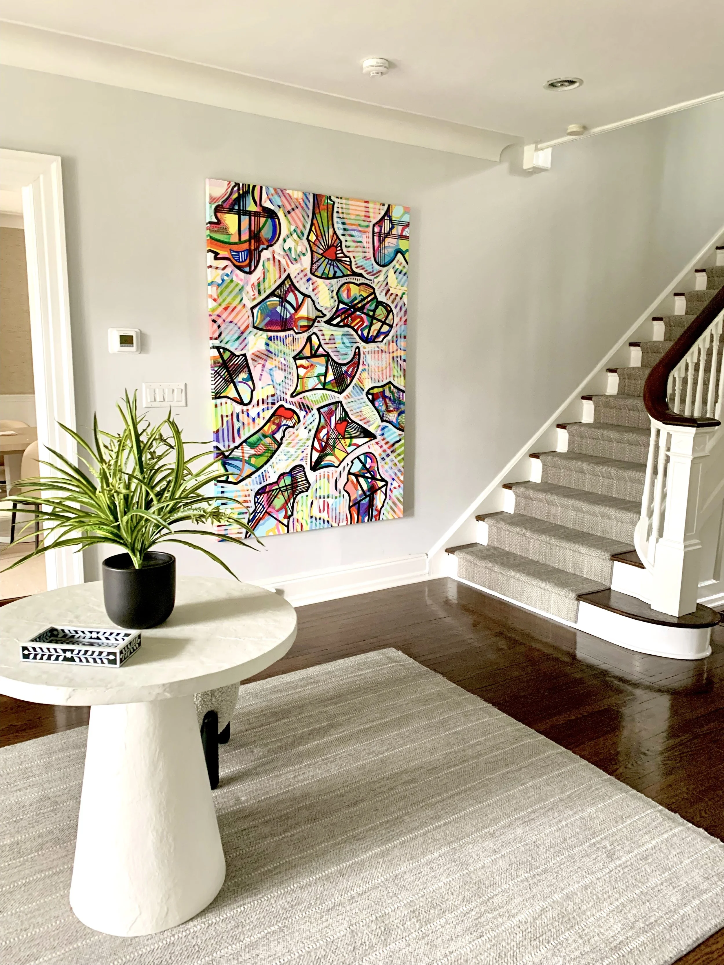Vibrant Colorful Painting   