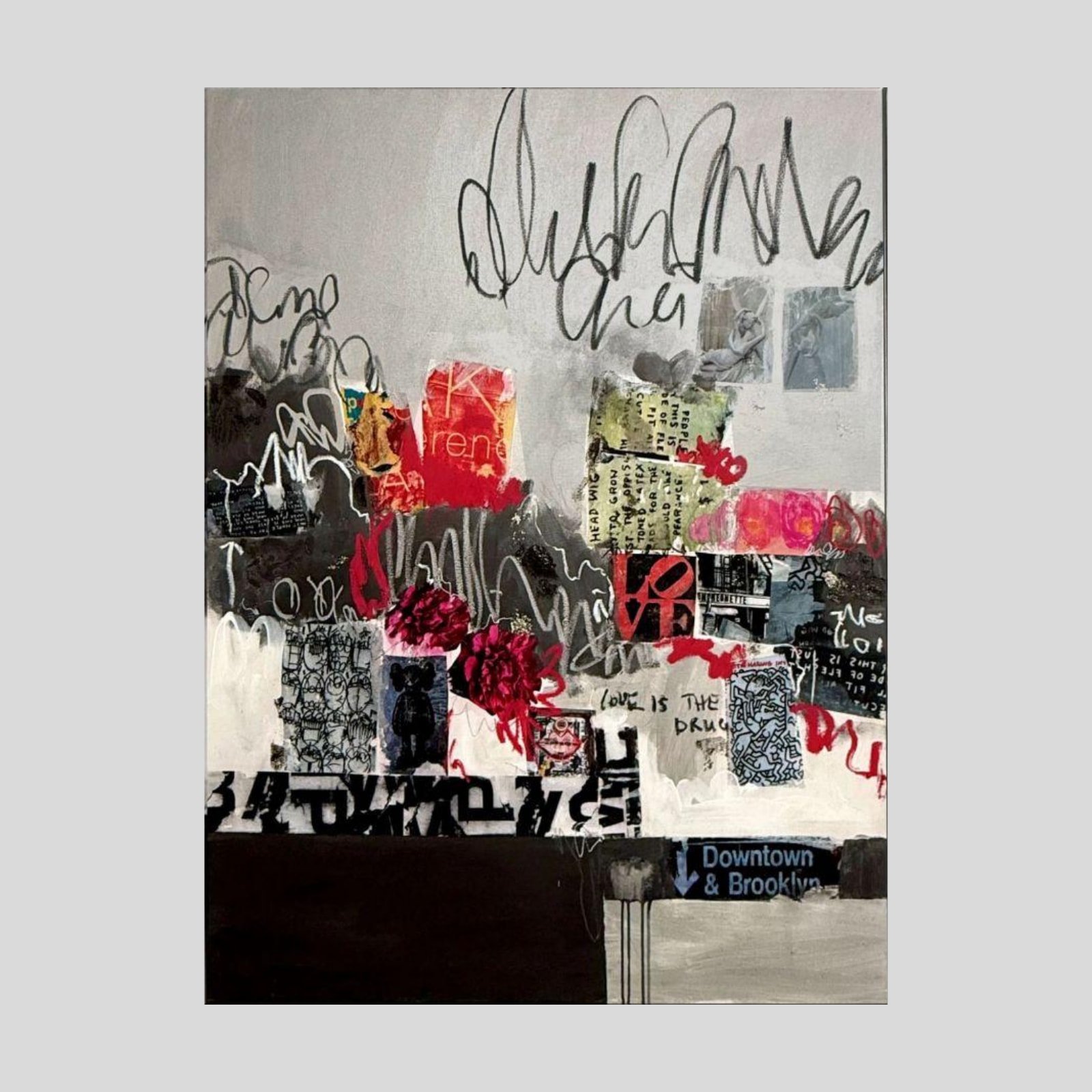 The World's Gone Mad, But Love Is The Answer by Susan Washington — panel left