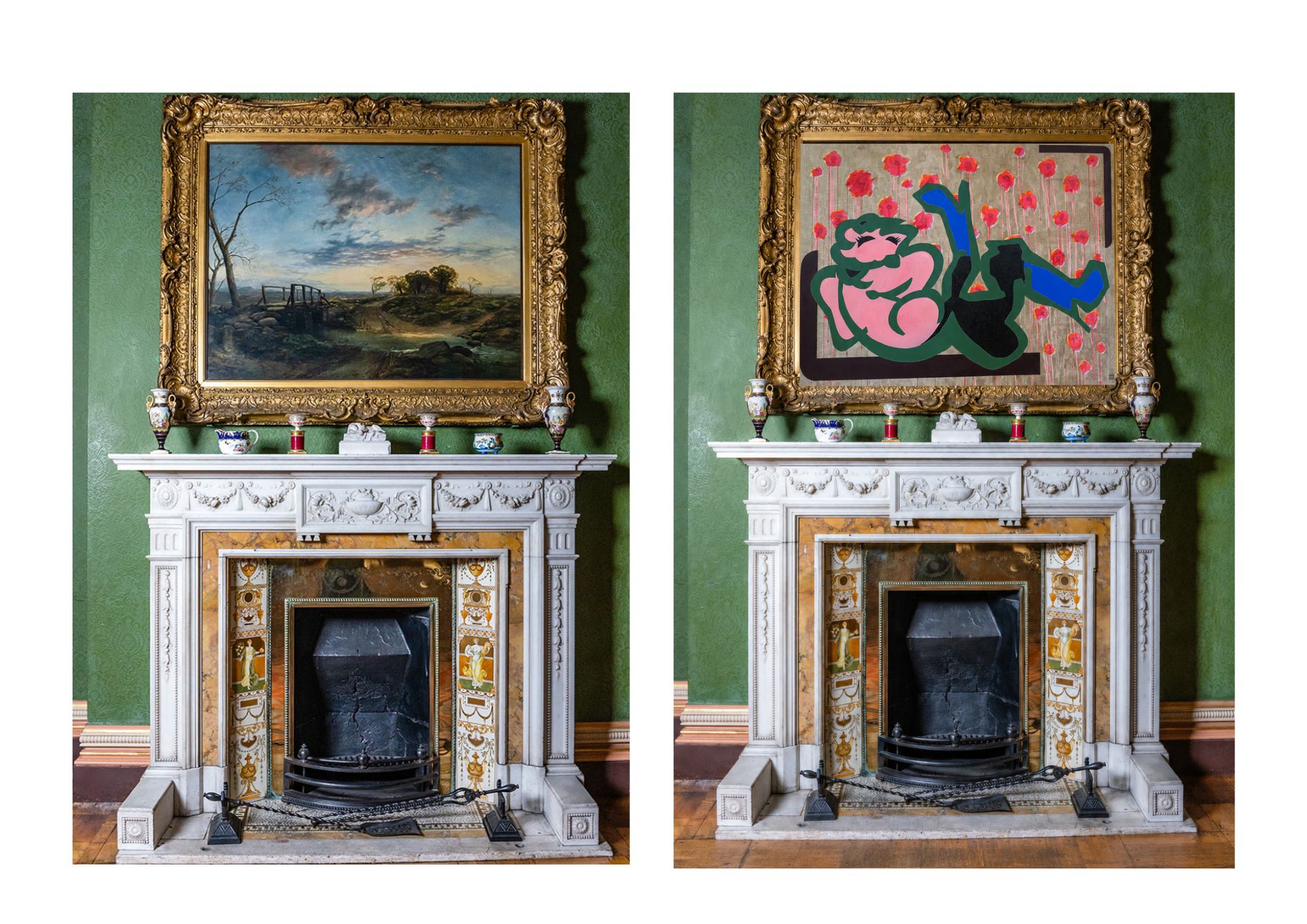 Artwork for Historic Fireplaces, Artwork for golden frames