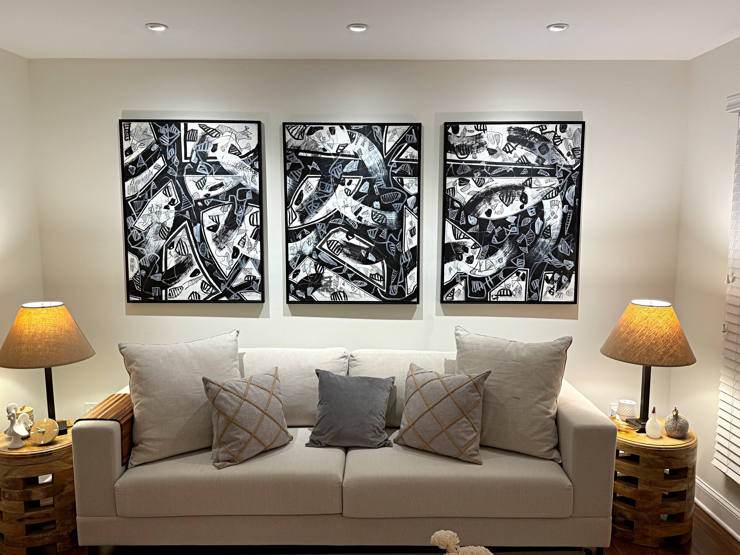 Black and White Triptych