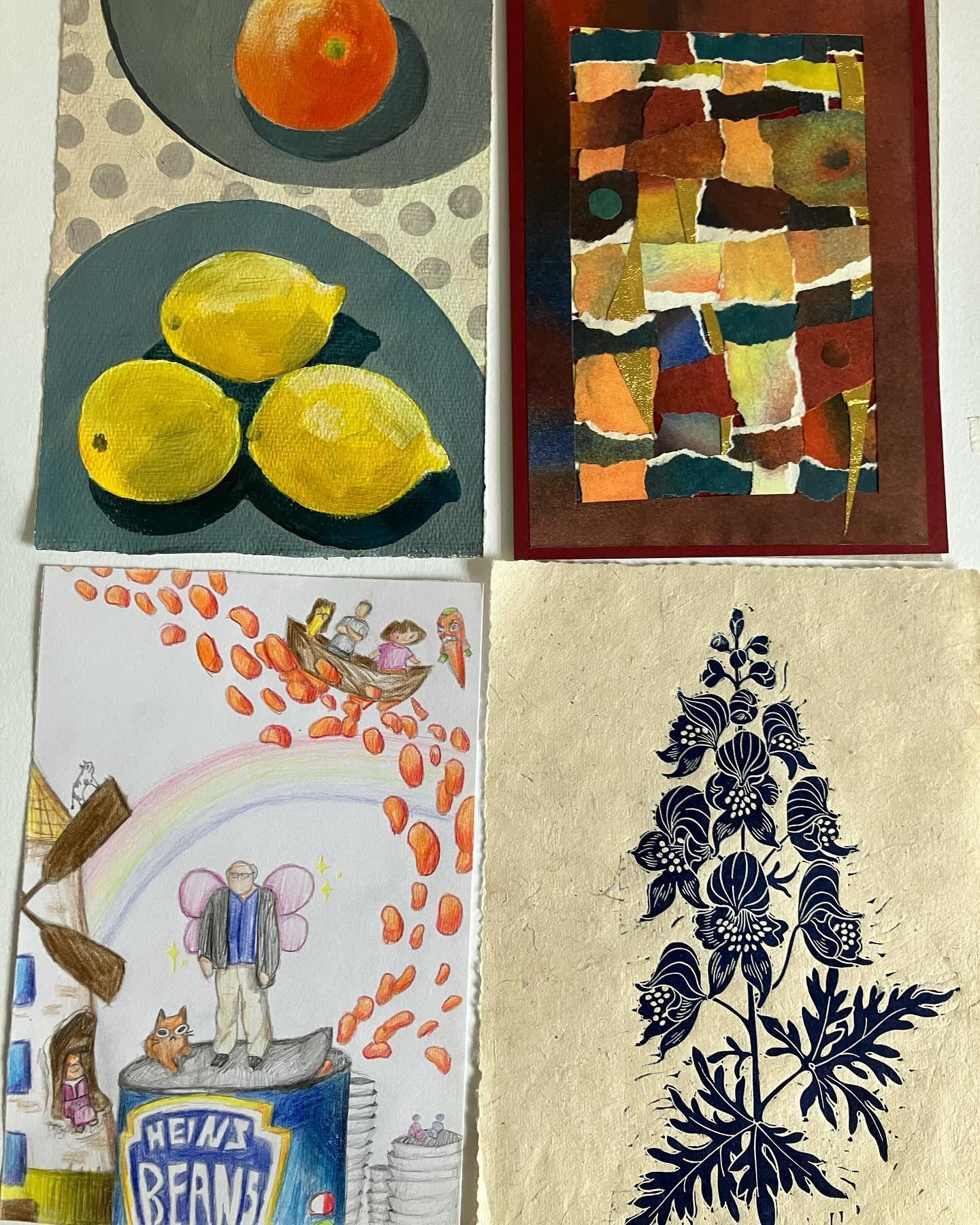 Four more beauties for Shhh! &hellip; you know what&hellip; doors open 10 am on Saturday. Call by and support the artists who have generously donated their work to the Art House, South Brent.