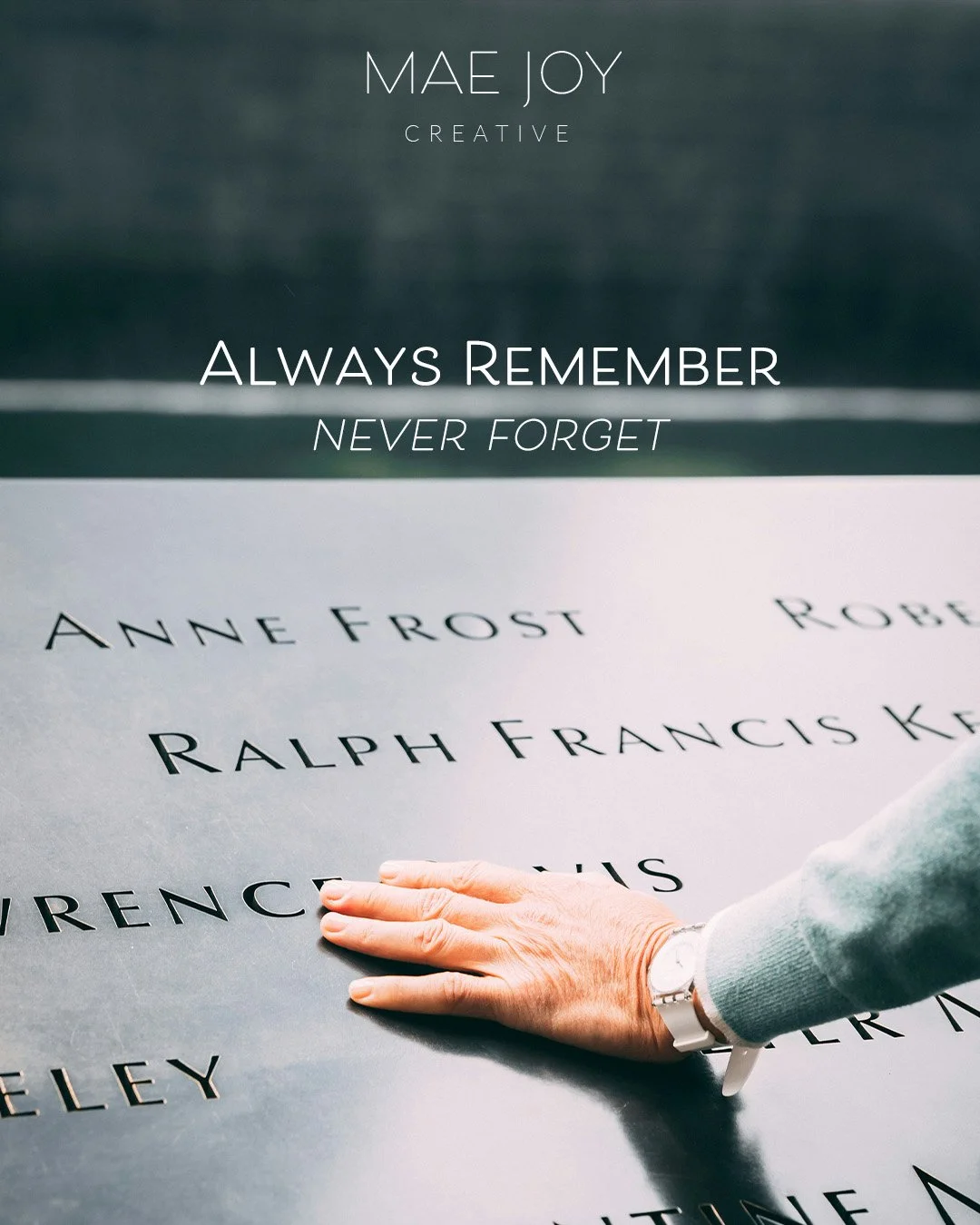 We will never forget. We will always remember what happened 24 years ago today.
Today, hug those you love.
Share a smile with a stranger in the store.
Let Christ shine in and through you.