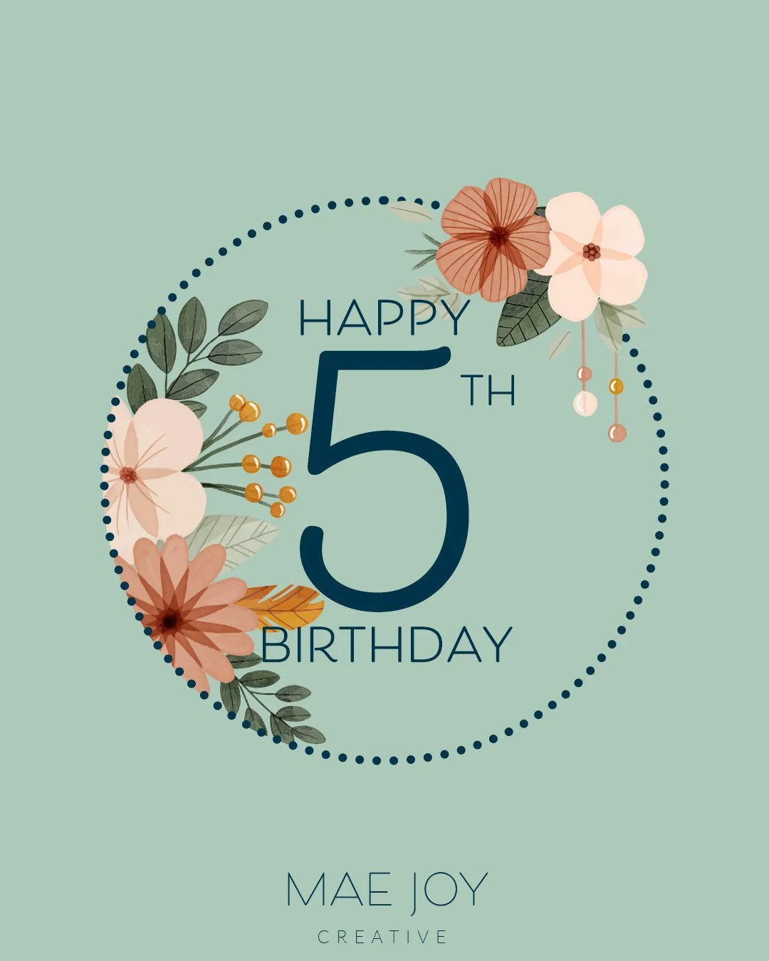 Happy 5th Birthday Mae Joy Creative!!! 

Wow...5 years! God is so Good and He is so Faithful! 

This past year saw Him do more than I could have ever dreamed. More partnerships, more ministry opportunities, more new friendships in ministry, more and 