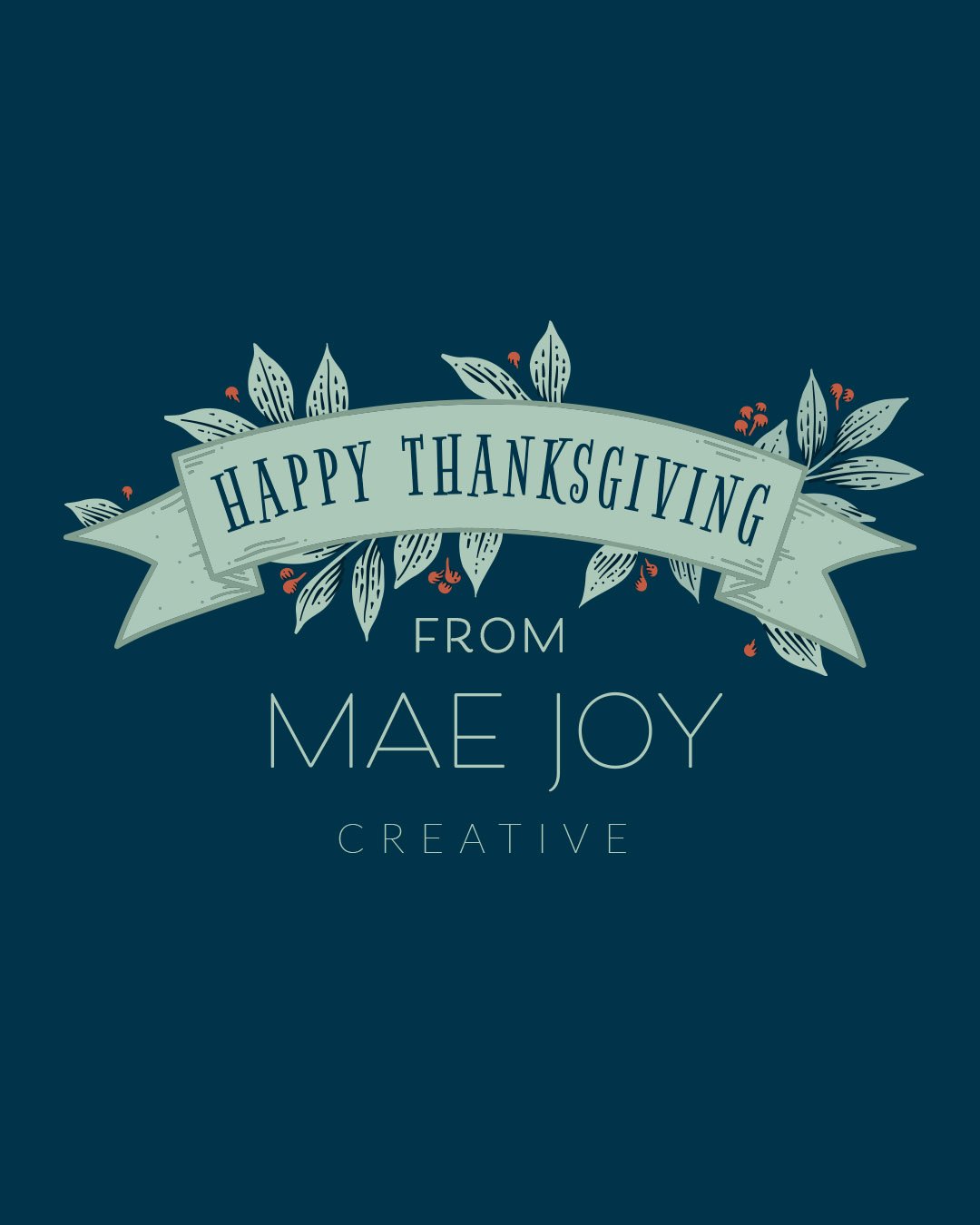 "I will give thanks to you, Lord, with all my heart;
I will tell of all your wonderful deeds."
Psalm 9:1

Happy Thanksgiving from my family to you and yours!
