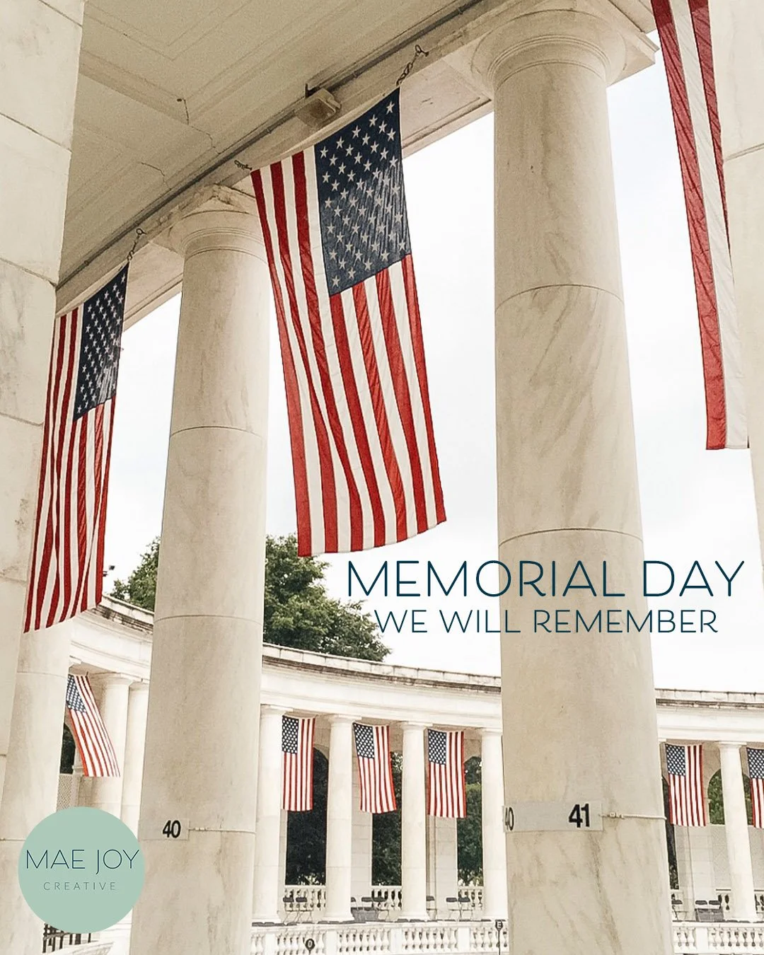I took this photo Memorial Day weekend 2017. We were at Arlington National Cemetery and had just watch the changing of the guards at the Tomb of the Unknown Soldier.

They already had the flags flying for the Memorial Day ceremony in Memorial Amphith