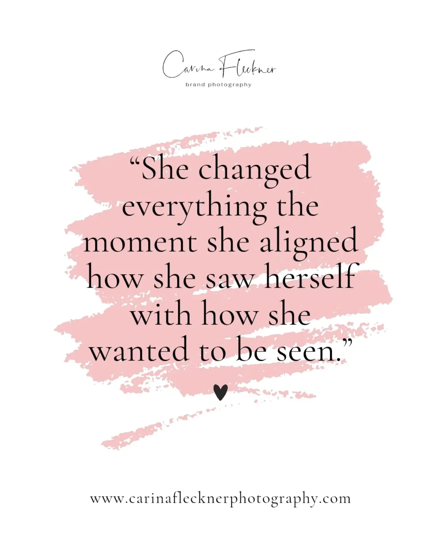She changed everything the moment she aligned how she saw herself with how she wanted to be seen.

That&rsquo;s the power of personal branding.
Of identity work.
Of stepping into visible leadership.

When your self-image matches your brand message, c