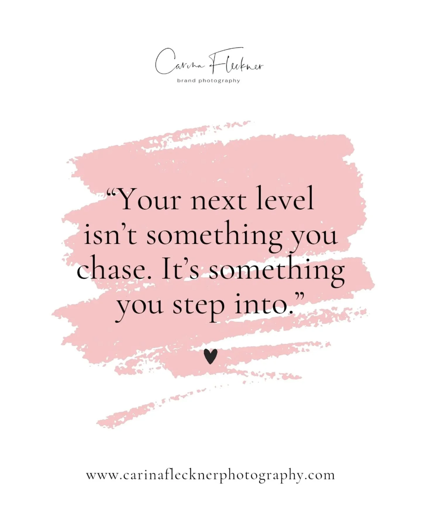 The hustle culture lie? That your next level is somewhere out there... waiting to be chased, earned, grinded for.

But here's what I've learned (and watched my clients discover again and again):

She was already her. She just had to stop running long