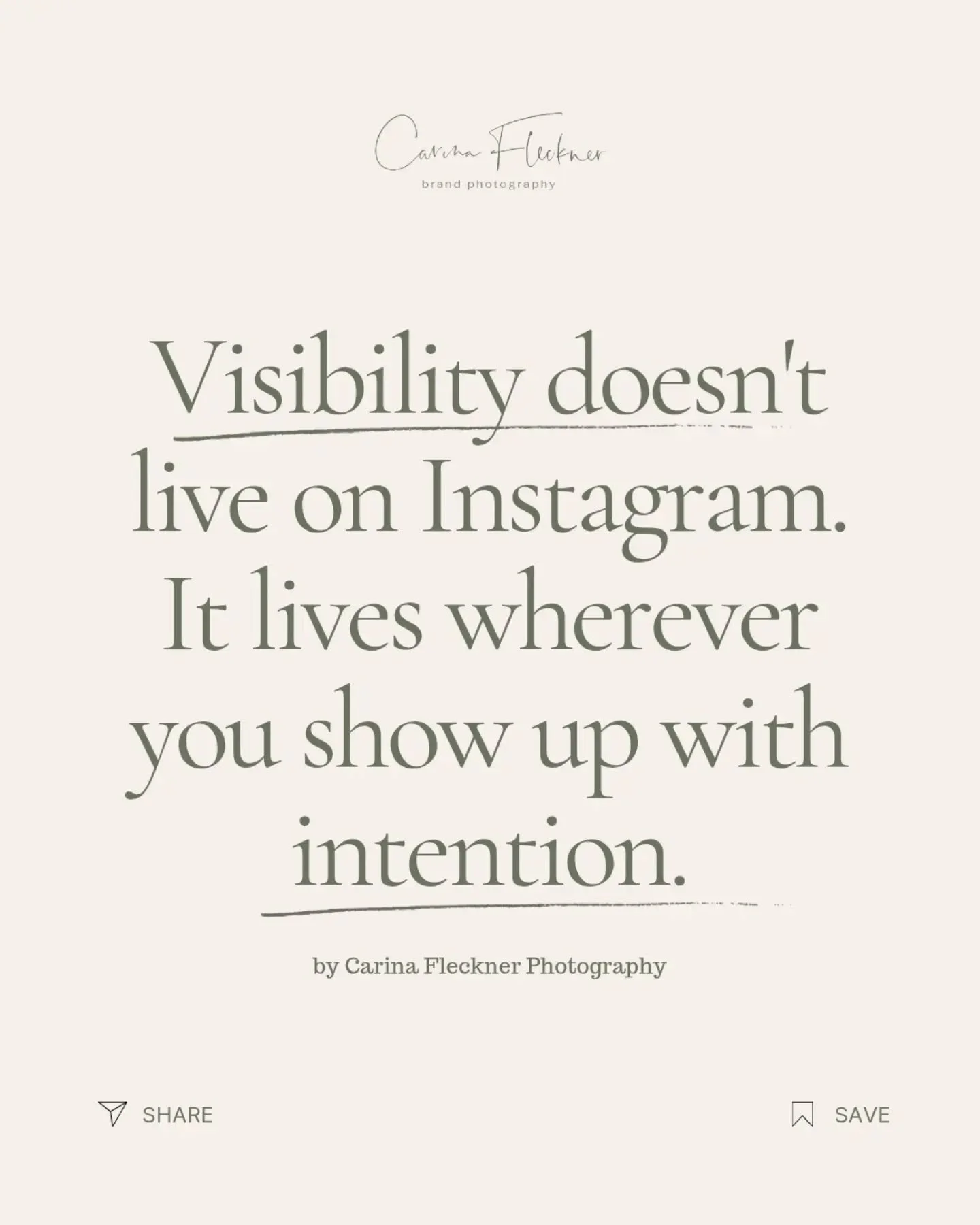 Visibility doesn't have to mean being everywhere online. 🙅🏼&zwj;♀️

And it definitely doesn't have to feel exhausting. 😩

Here's what nobody talks about enough: there are so many ways to be seen as a female entrepreneur.

And the one that works be