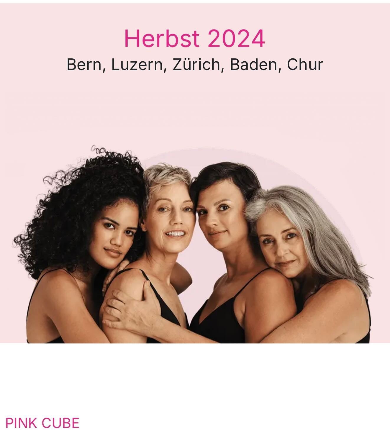 Die Aufkl&auml;rungsaktion im PINK CUBE richtet sich an Frauen und M&auml;nner  aller Altersgruppen. Im pinken Container &laquo;PINK CUBE&raquo; erf&auml;hrst Du, was  zur Fr&uuml;herkennung von Brustkrebs wichtig ist und was Du selbst daf&uuml;r tun