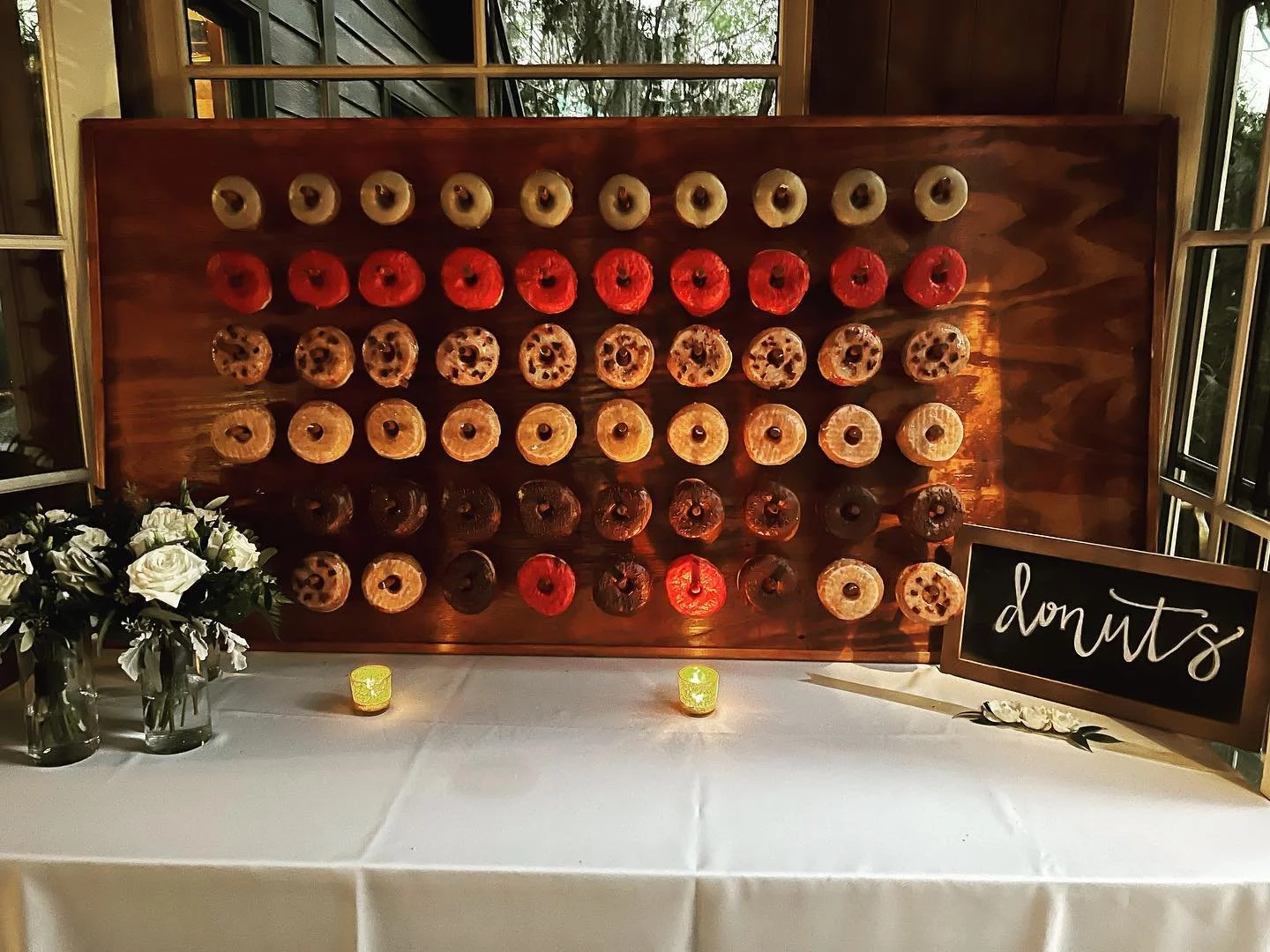 Who doesn&rsquo;t love a gourmet donut wall &hellip; 🍩 by @glazedgourmet