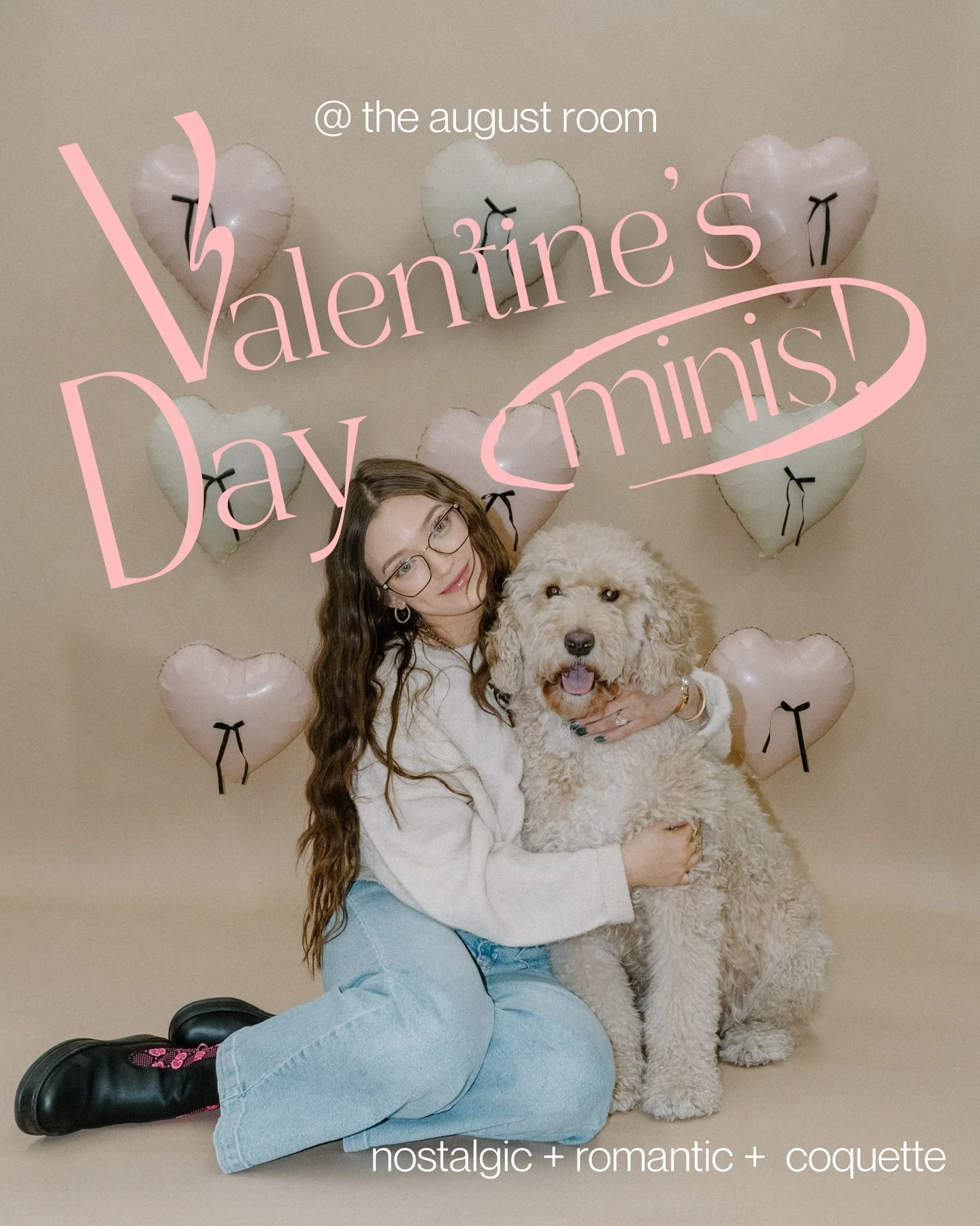 Valentine&rsquo;s Day minis at The August Room 🤍

A nostalgic, simple romantic set with coquette-inspired details.

Perfect for kids, besties, and couples. 

10&ndash;15 minute session, 10+ edited images, Online gallery, 1 week turnaround

January 2