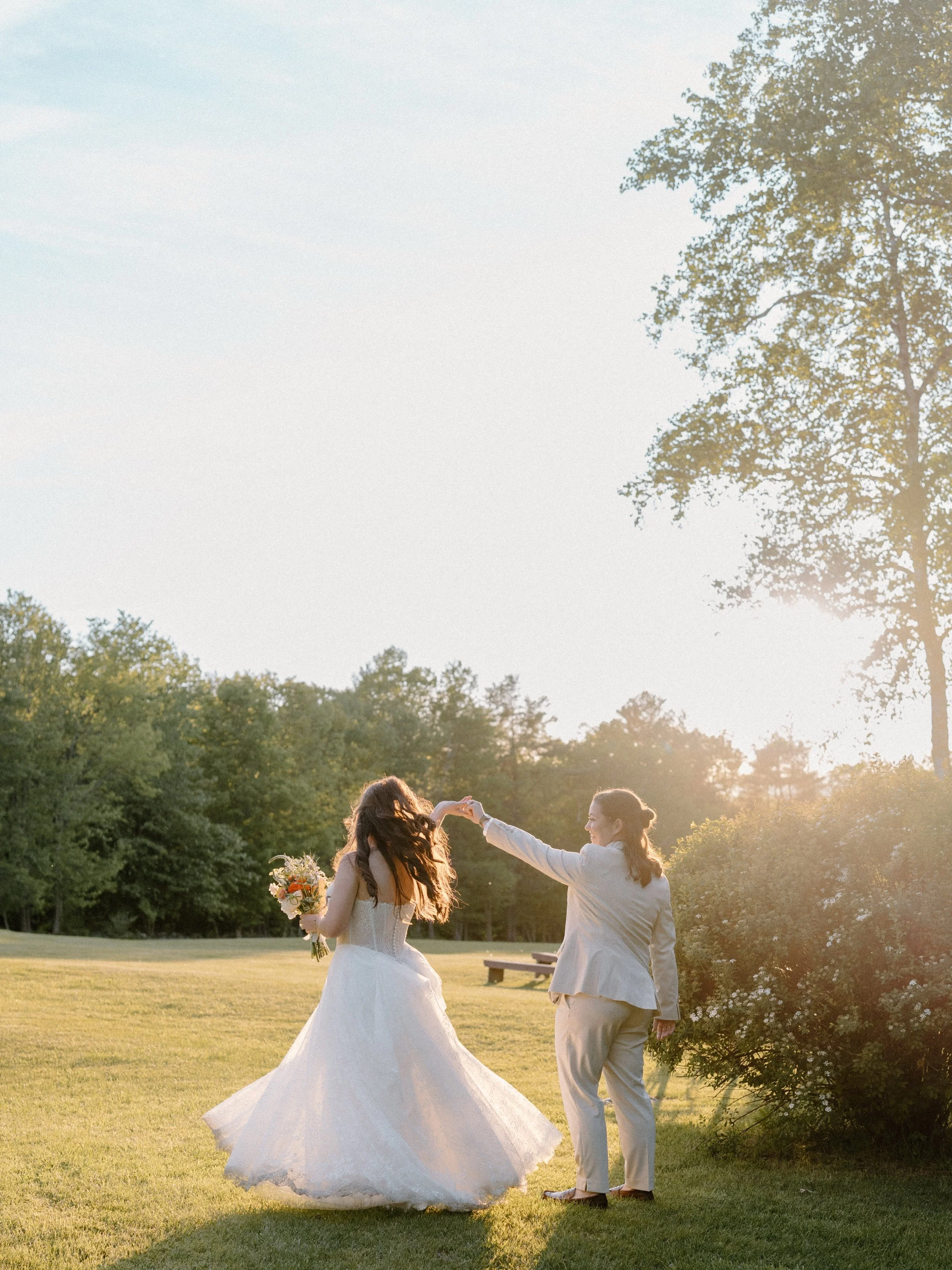 Mollie and Danielle&rsquo;s wedding day was everything you could ask for and more. Clear skies despite a forecast that once said otherwise, happy tears, heartfelt surprises, and so much love. From Mollie&rsquo;s custom suit lined with notes and memor