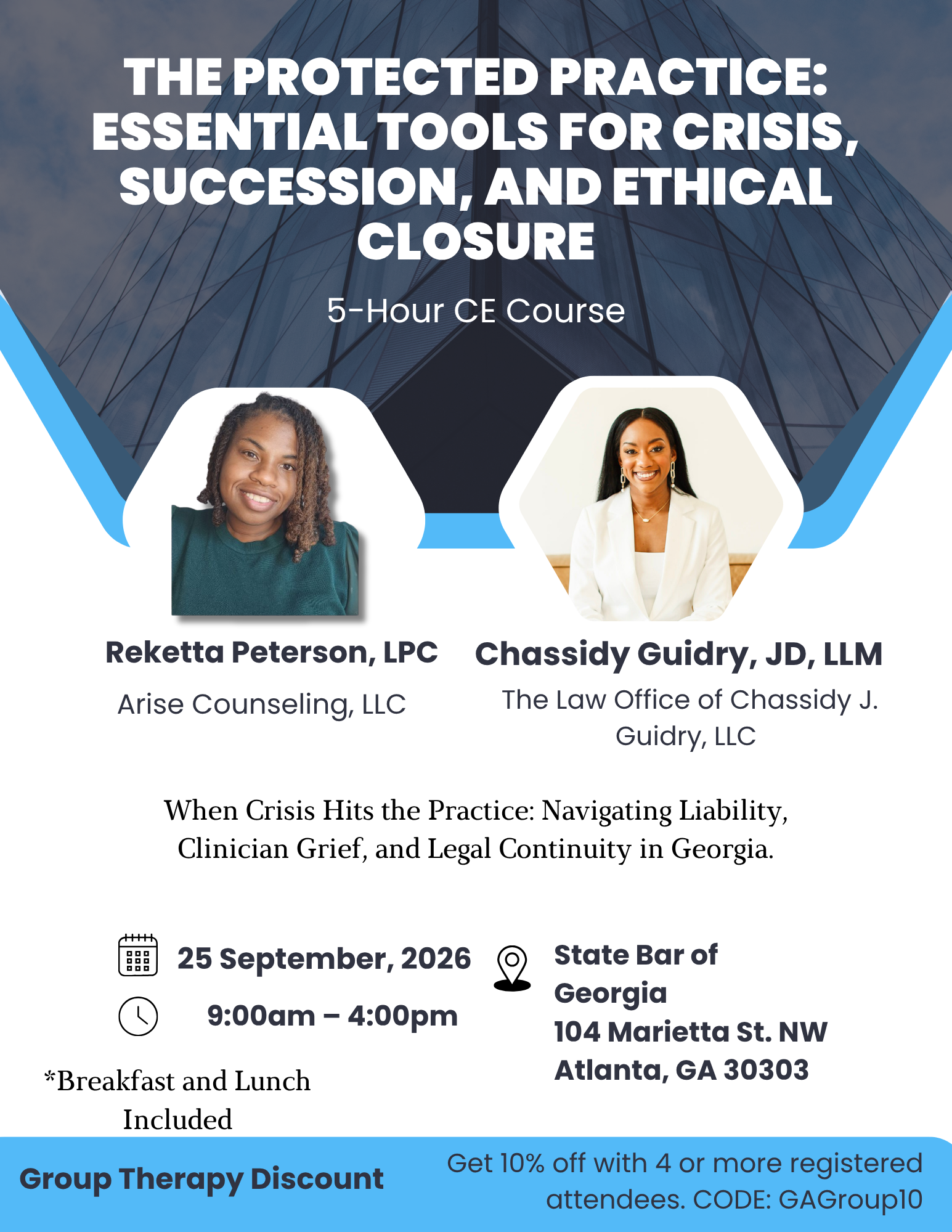 The Protected Practice: Essential Tools For Crisis, Succession, & Ethical Closure Group CE Purchase