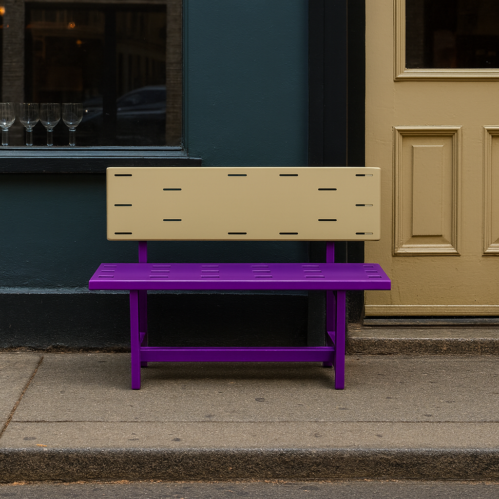 Un banc moderne avec.png